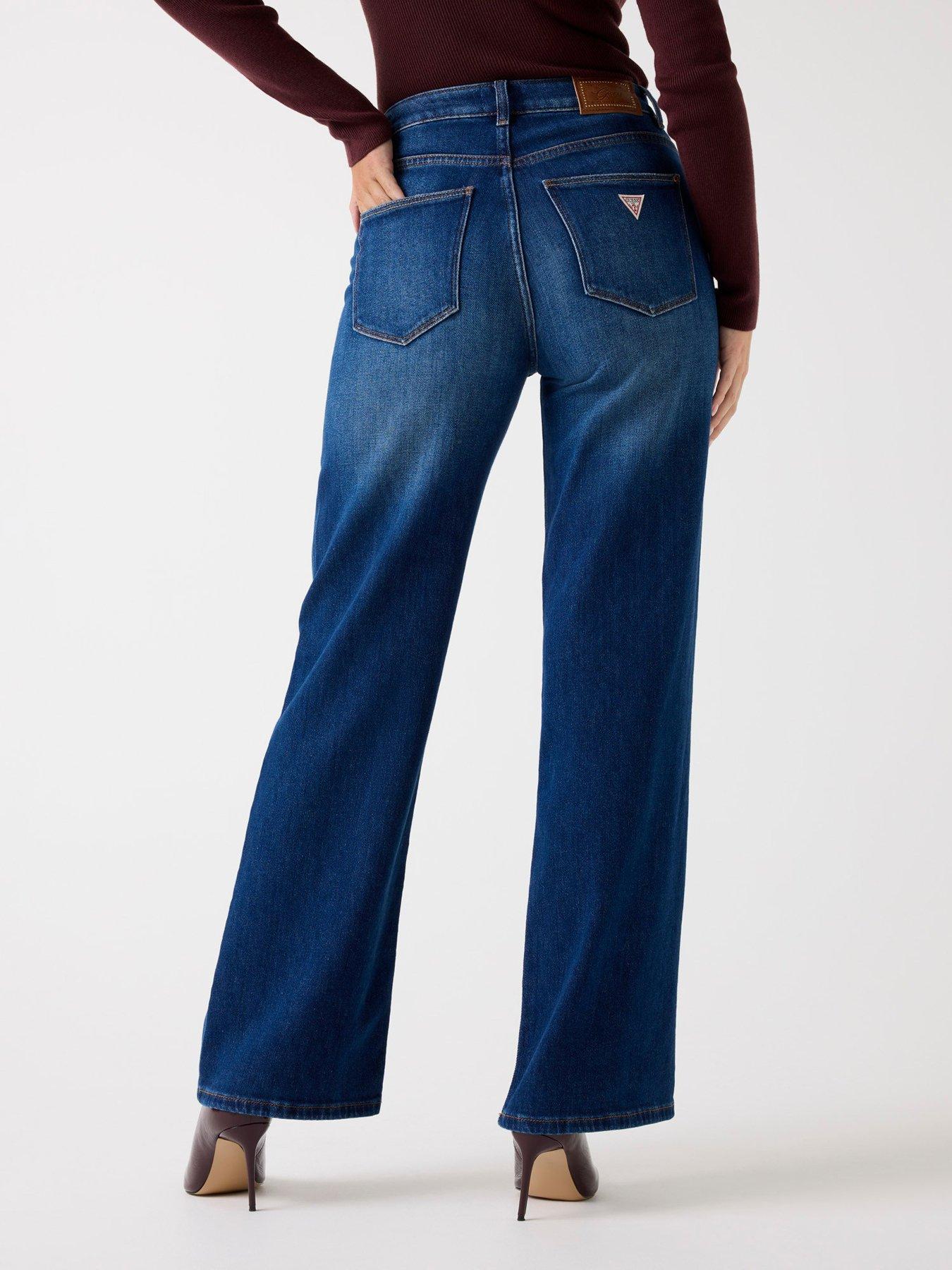 Image 3 of 5 of Guess Wide Leg Jeans - Blue