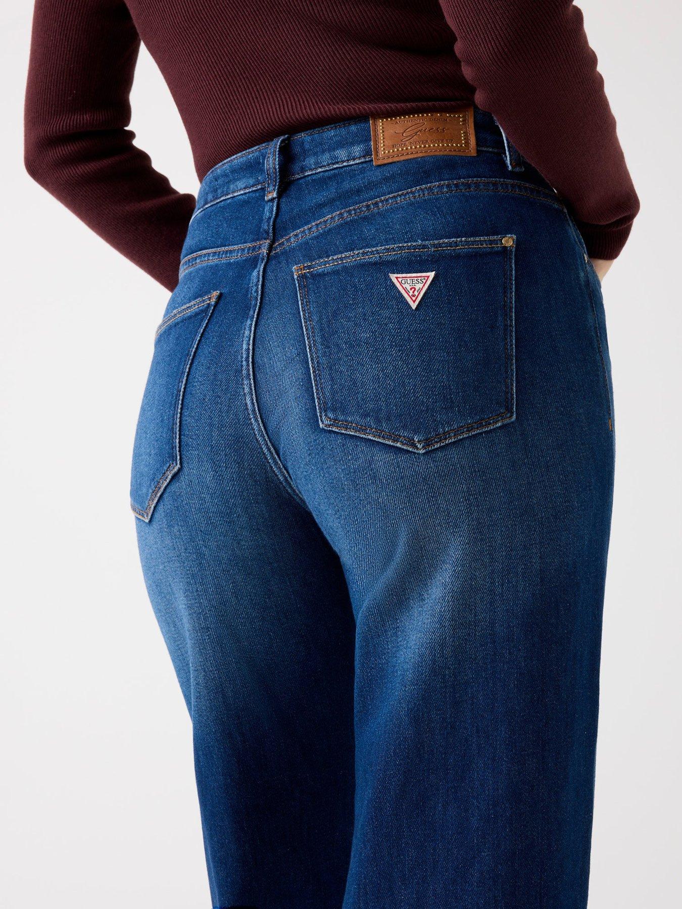 Image 4 of 5 of Guess Wide Leg Jeans - Blue