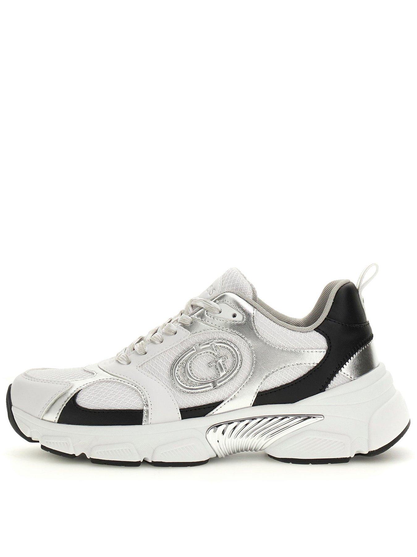 Guess Ibitha Laminated-Insert Running Trainers - White