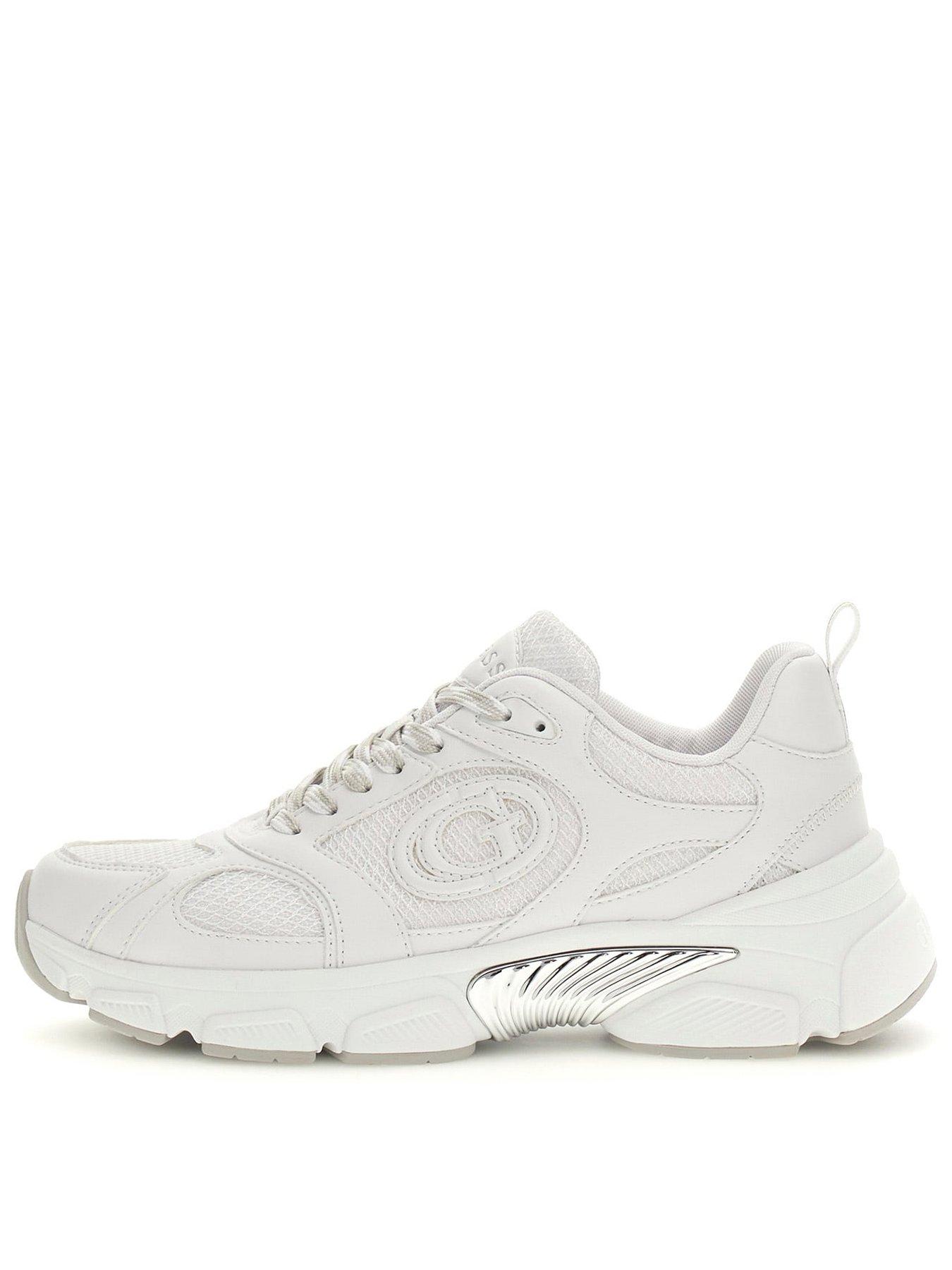 Image 1 of 5 of Guess Ibitha Laminated-Insert Running Trainers - White