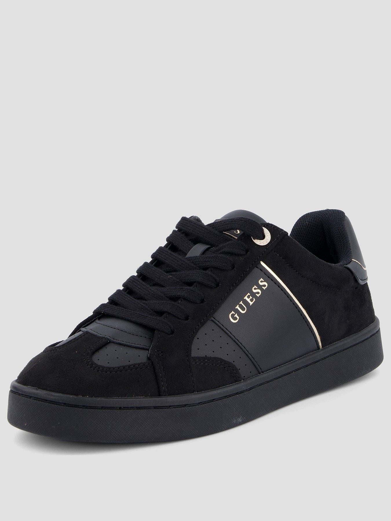 Image 2 of 7 of Guess Jrone7 Suede Insert Trainers - Black