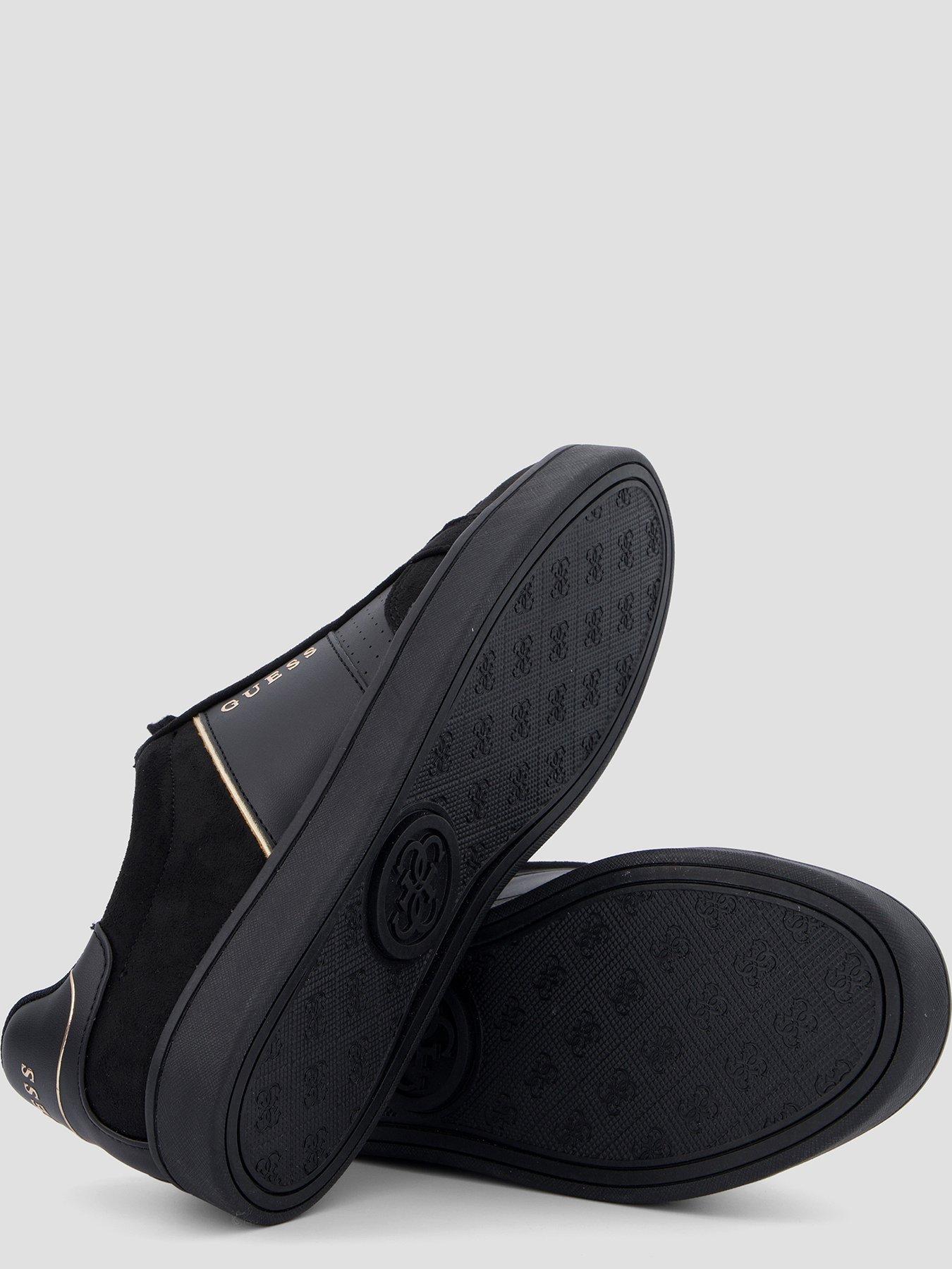 Image 4 of 7 of Guess Jrone7 Suede Insert Trainers - Black