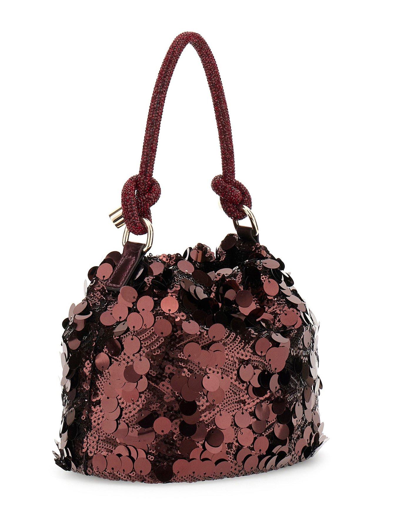 Image 2 of 4 of Guess Holiday Shine Top Handle Pouch