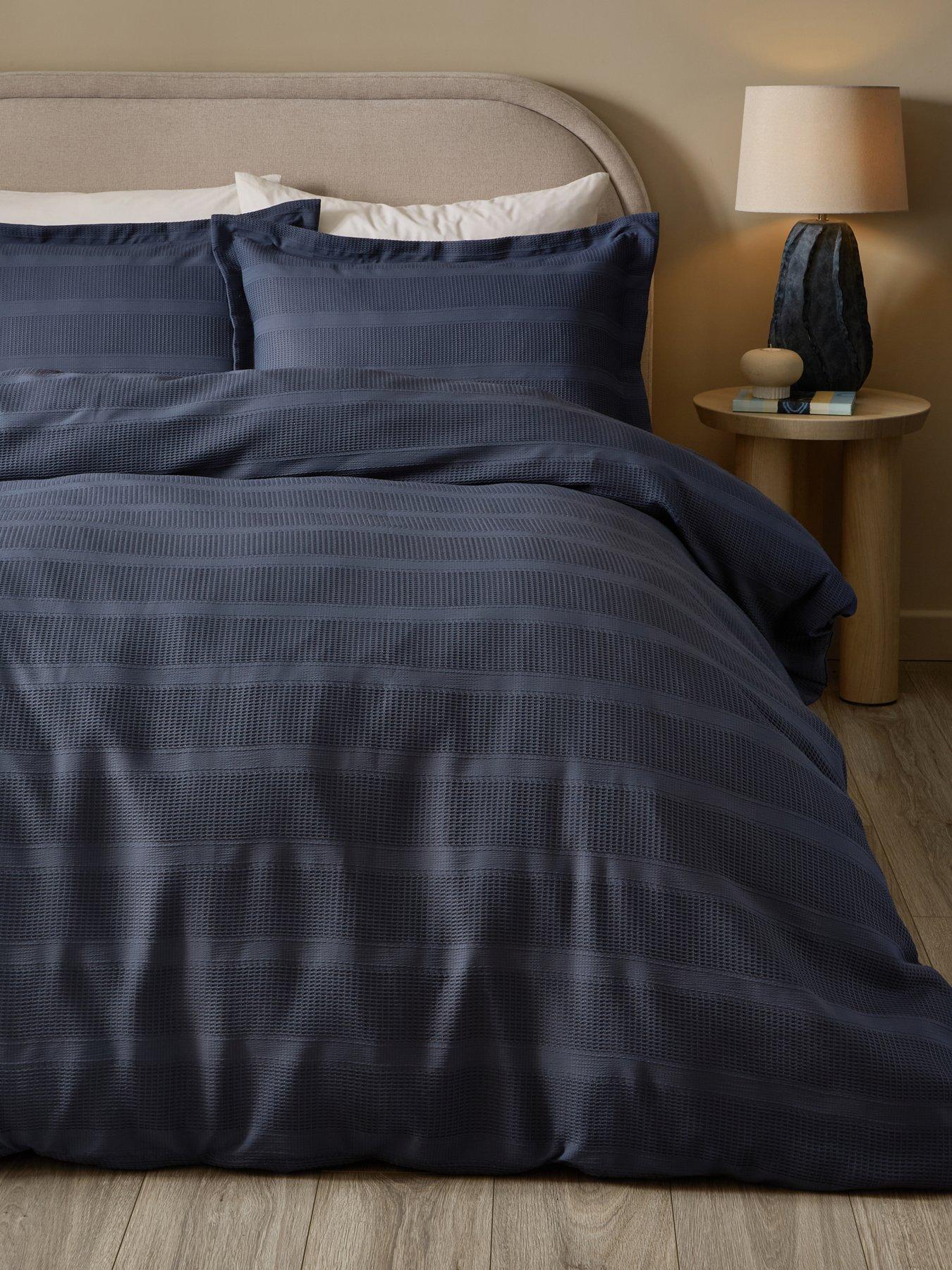 The Very Collection Striped Waffle Duvet Set