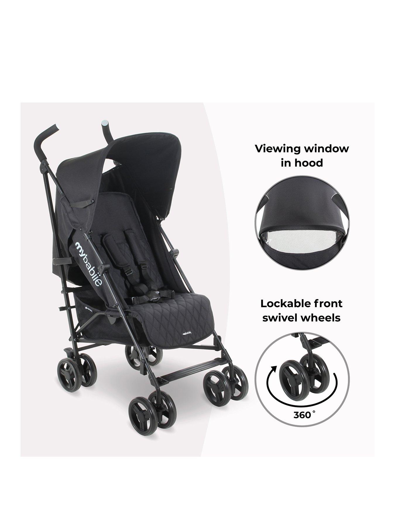 Image 3 of 7 of My Babiie MB01 Lightweight Stroller - Black