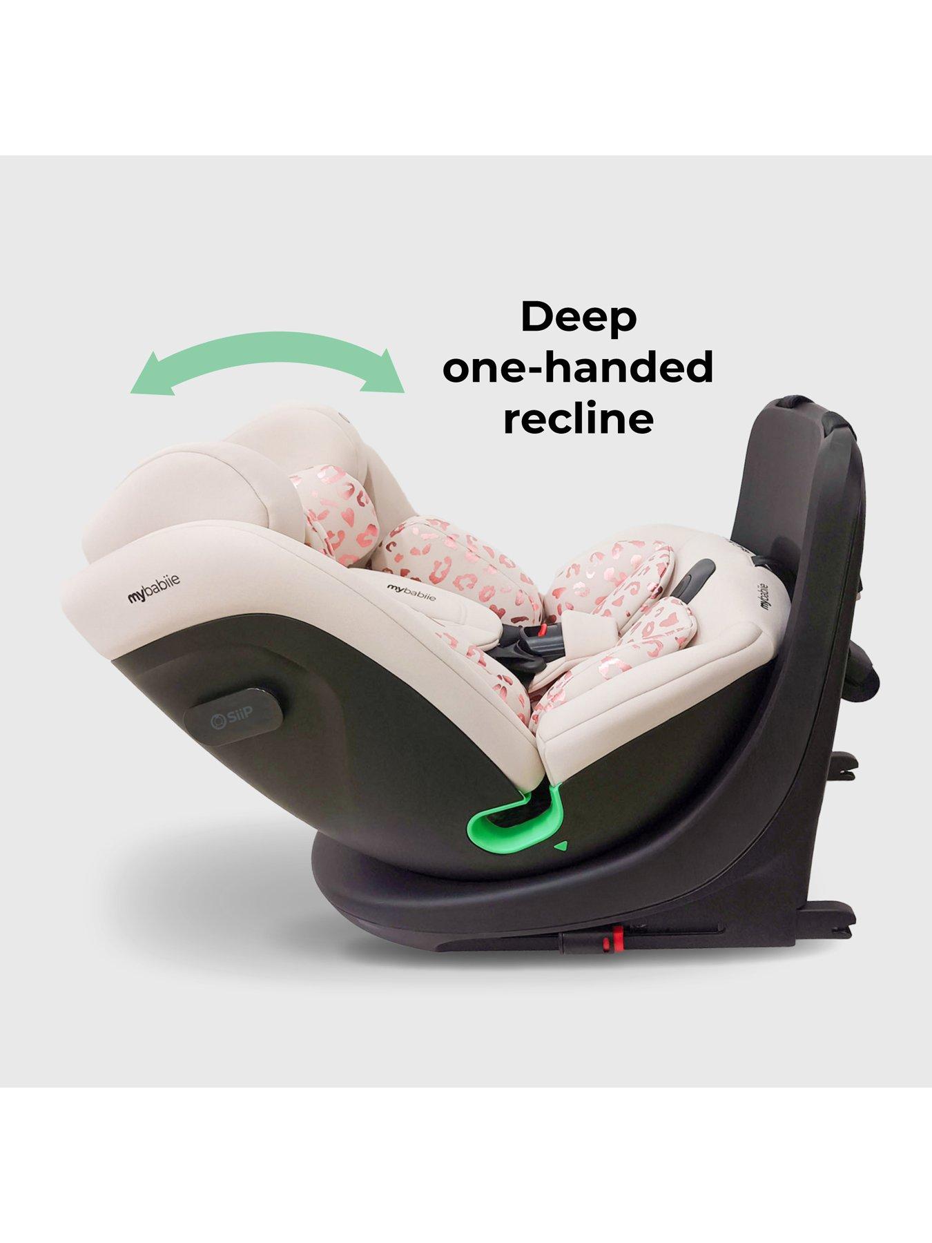 Image 4 of 8 of My Babiie MBCS300 Easy Spin R129 Car Seat with Top Tether - Pink Leopard