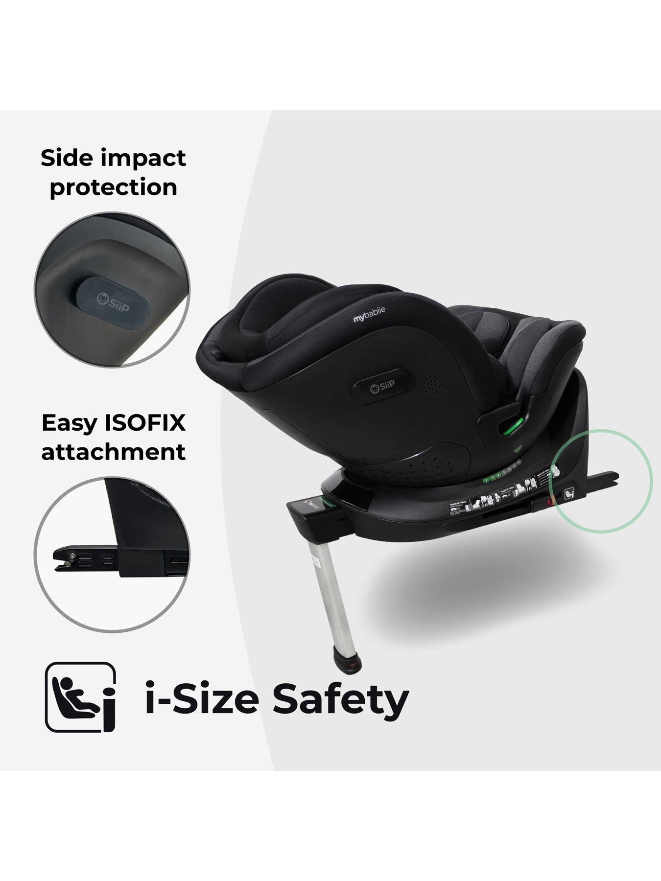 Image 4 of 7 of My Babiie MBCS400 Spin R129 Car Seat with Support Leg - Black