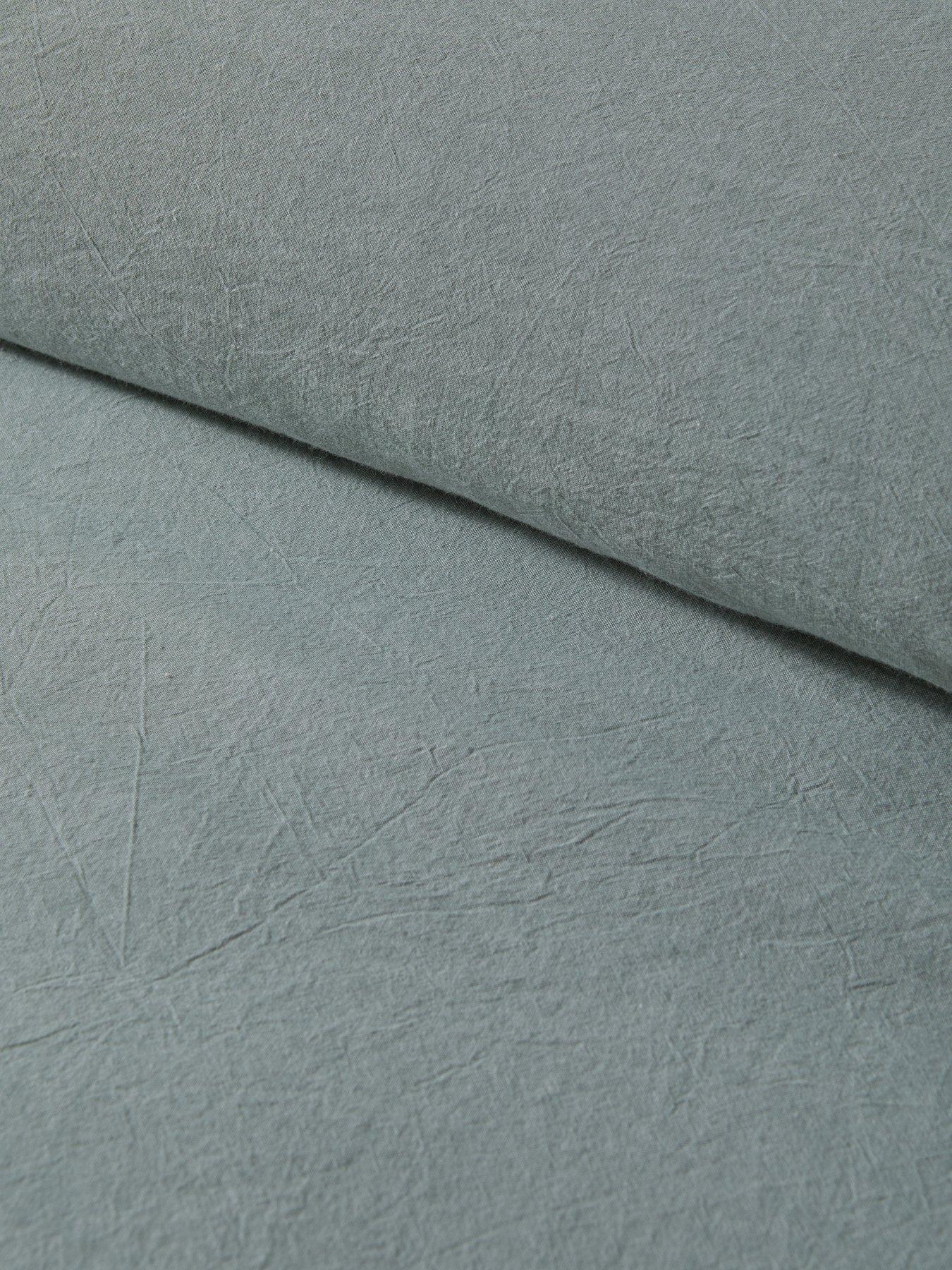  image of the-very-collection-100-cotton-duvet-set-with-stripe-ruffle-edge