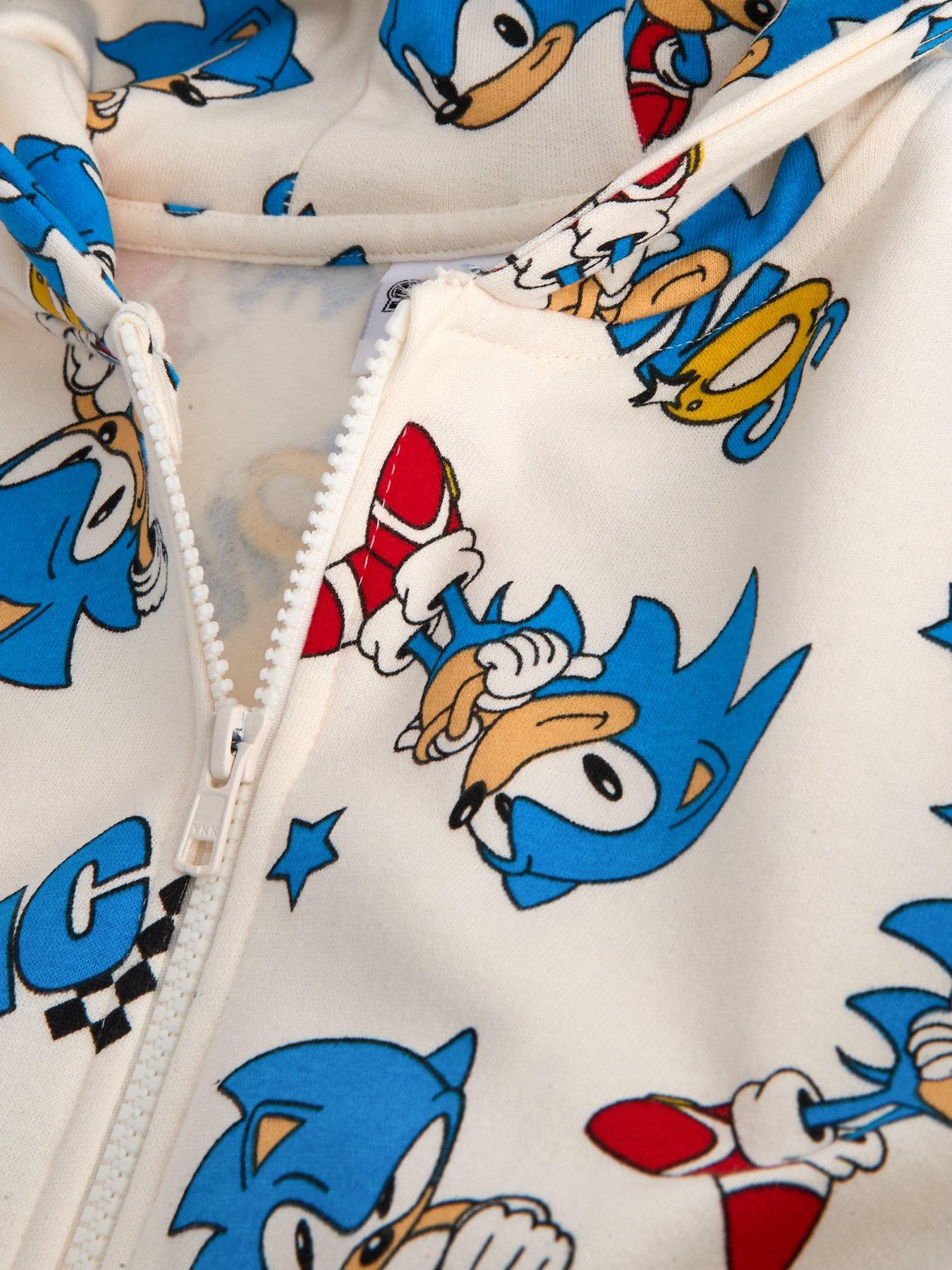 Image 5 of 5 of The Very Collection Sonic Zip Through Hoodie - Cream