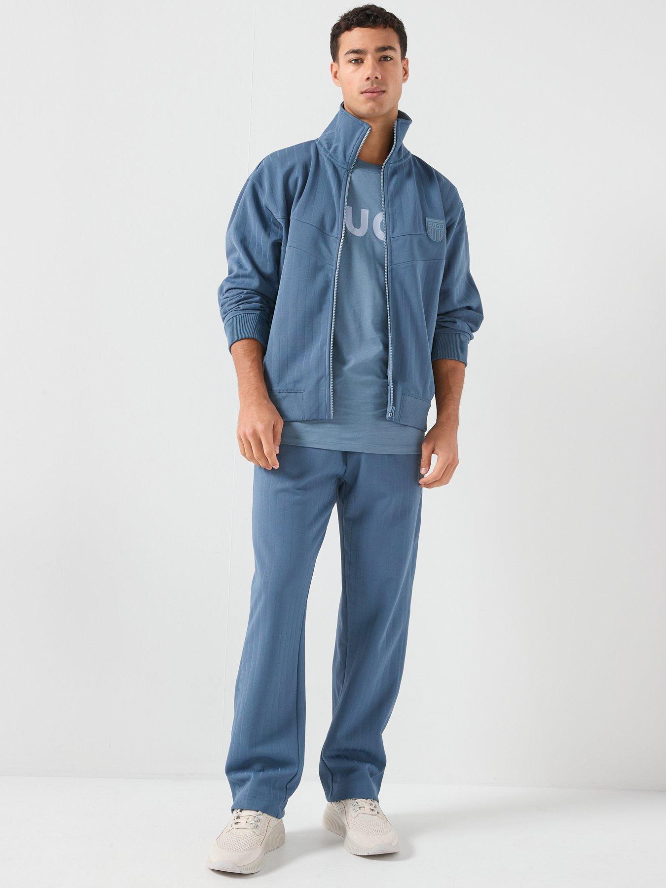 Image 3 of 6 of HUGO Davronto Rib Shield Logo Track Top - Blue