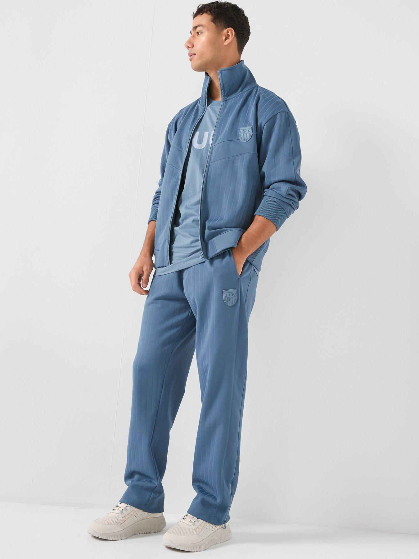 Image 6 of 6 of HUGO Davronto Rib Shield Logo Track Top - Blue