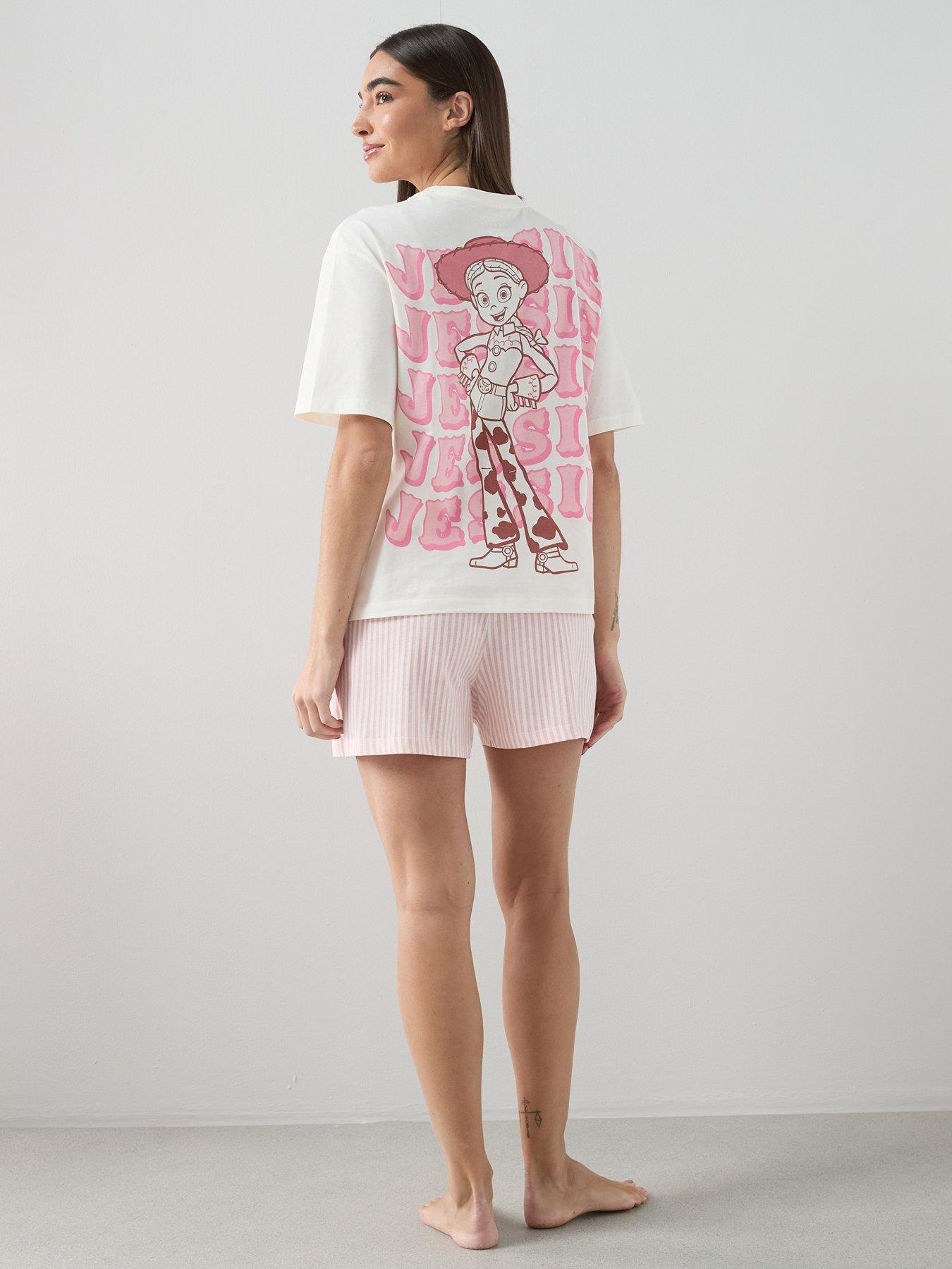 The Very Collection Jessie Cowgirl Stripe Shortie Set - Pink