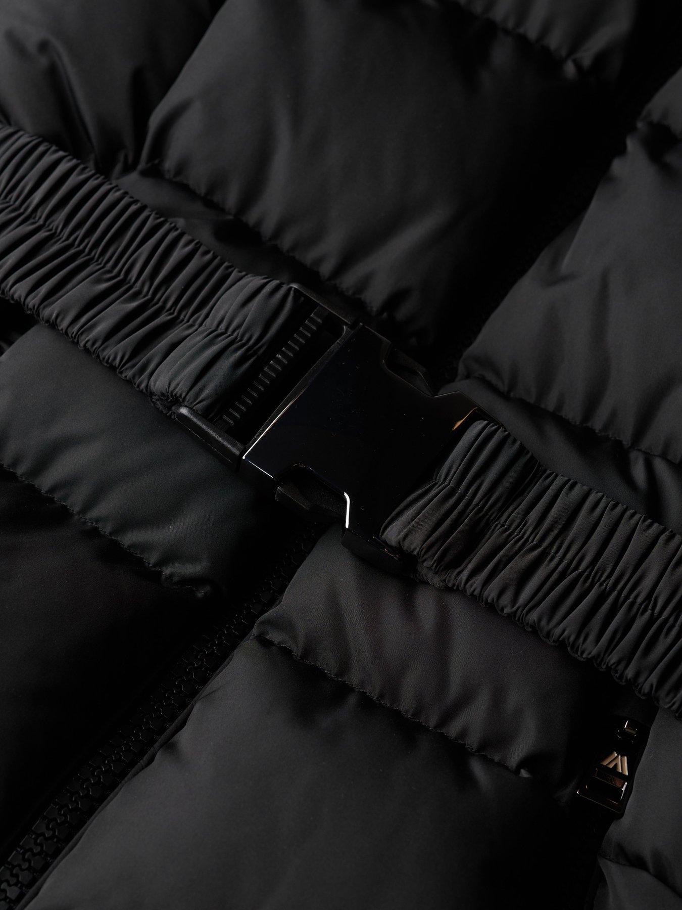 Image 5 of 5 of Superdry Fuji Belted Puffer Coat - Black