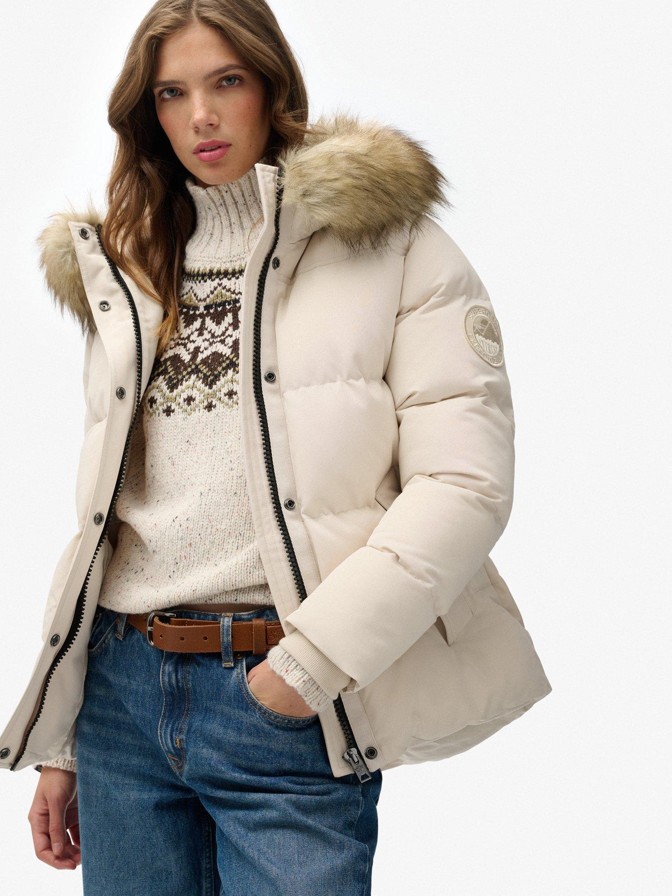  image of superdry-everest-5-baffle-puffer-jacket-cream