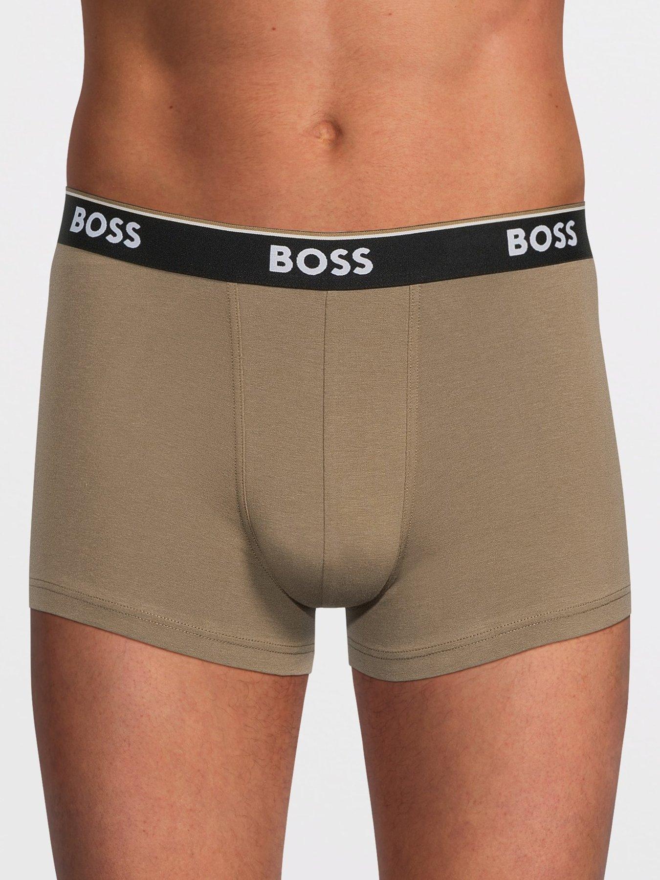  image of boss-3-pack-power-design-trunks-brown