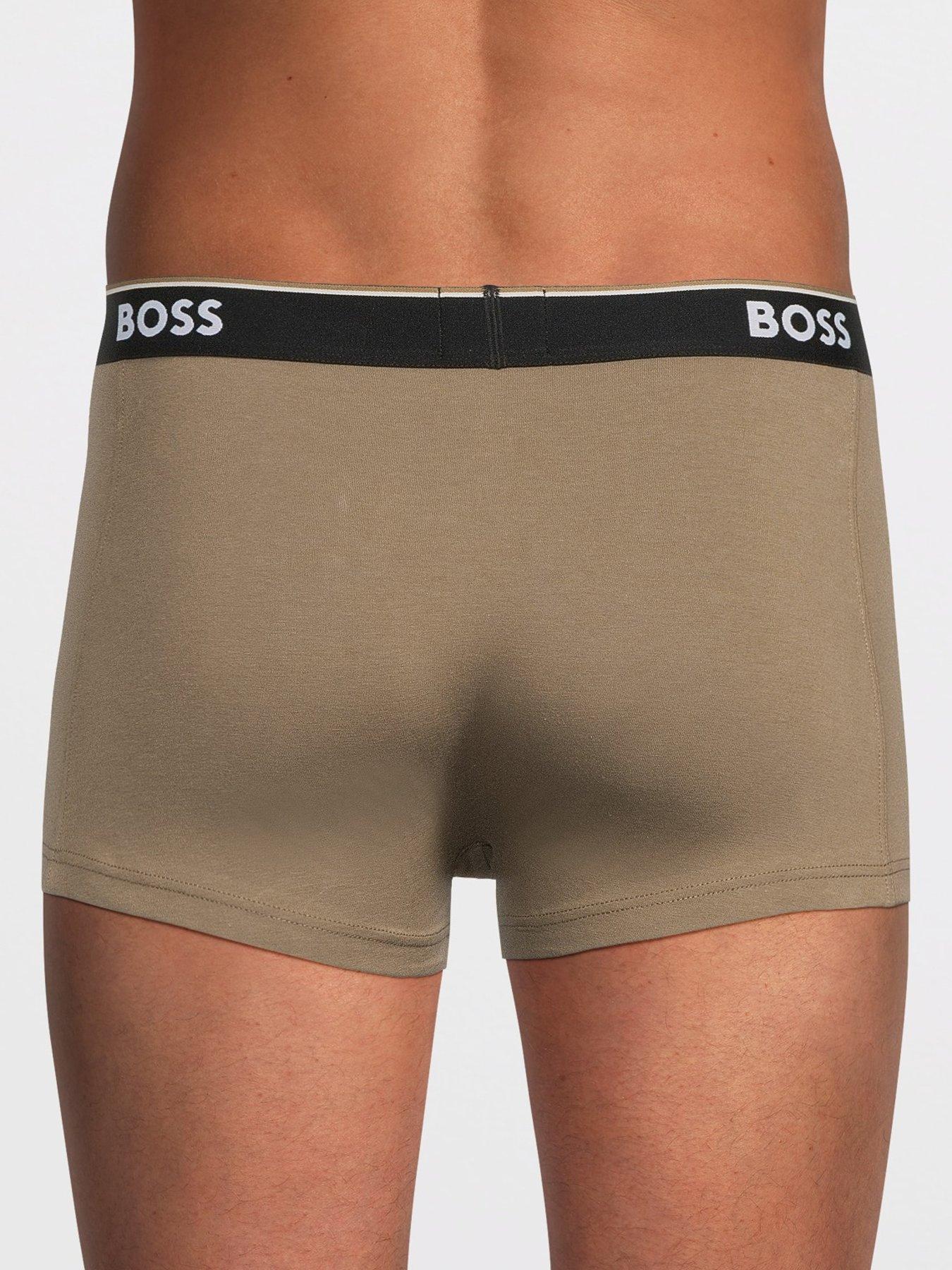  image of boss-3-pack-power-design-trunks-brown