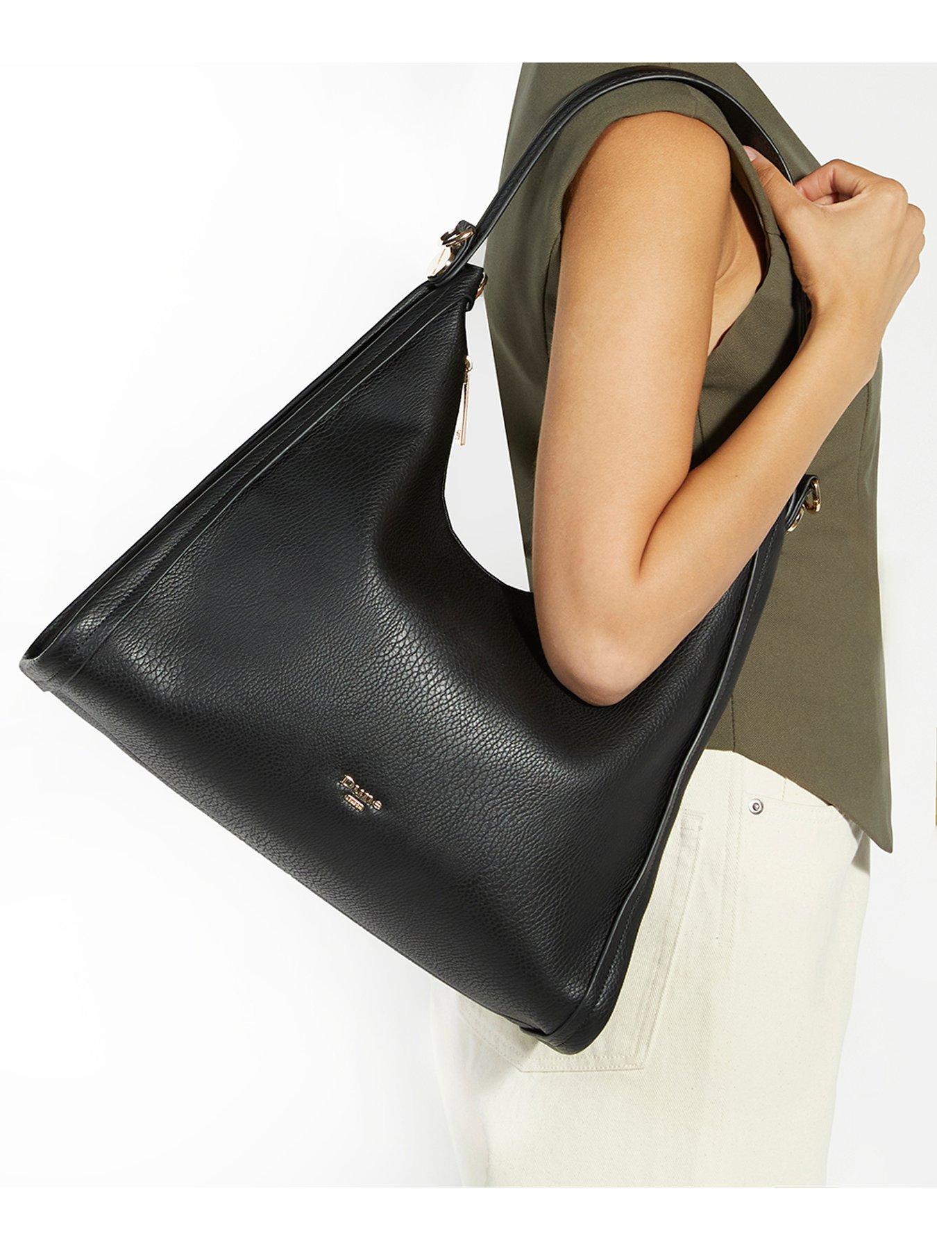 Dune London Declared Slouch Shoulder Bag - Black