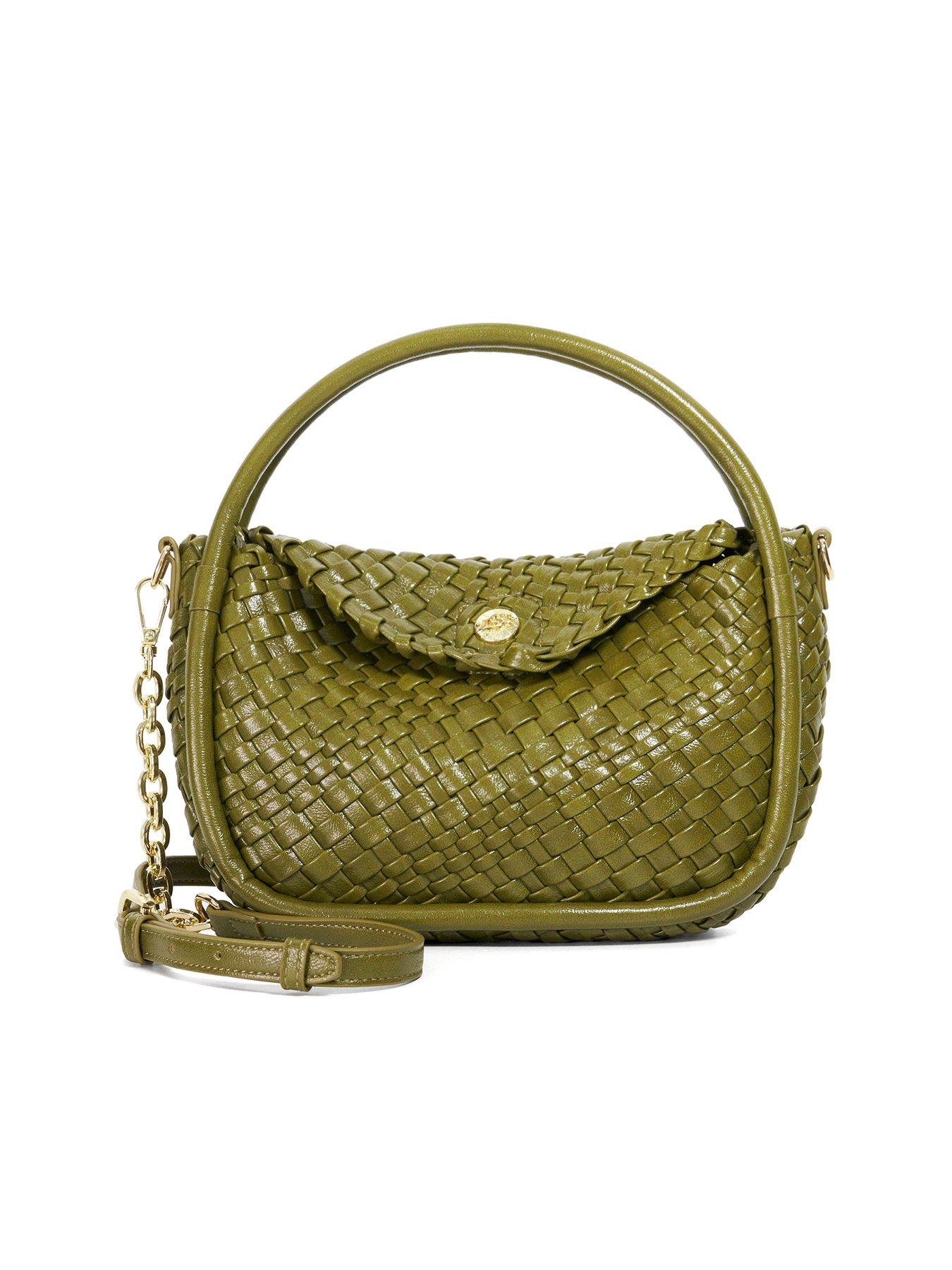 Dune London Dinideliberate Small Woven Bag - Green
