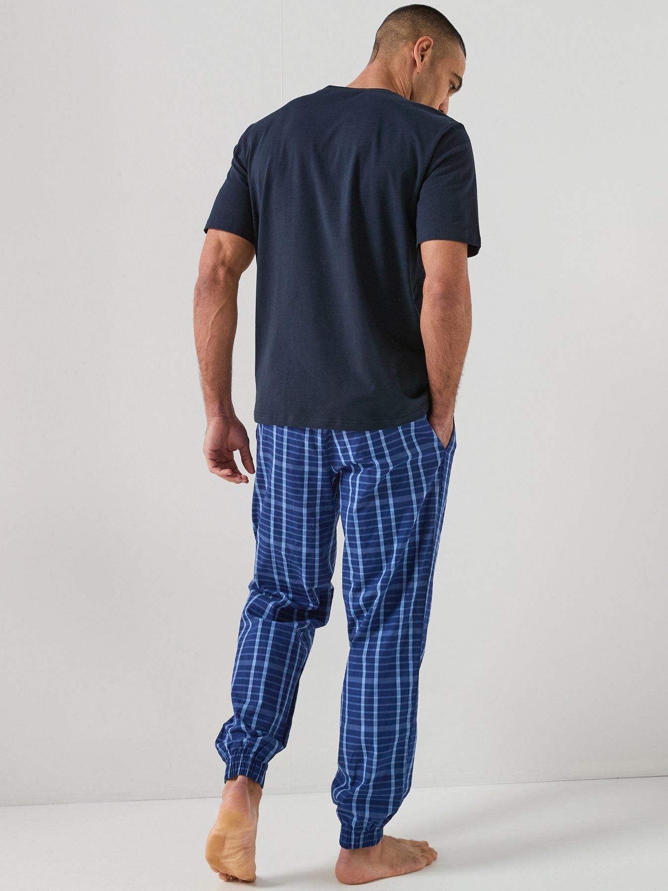 Image 2 of 6 of BOSS Easy Long Set Pyjama Gift Set - Blue