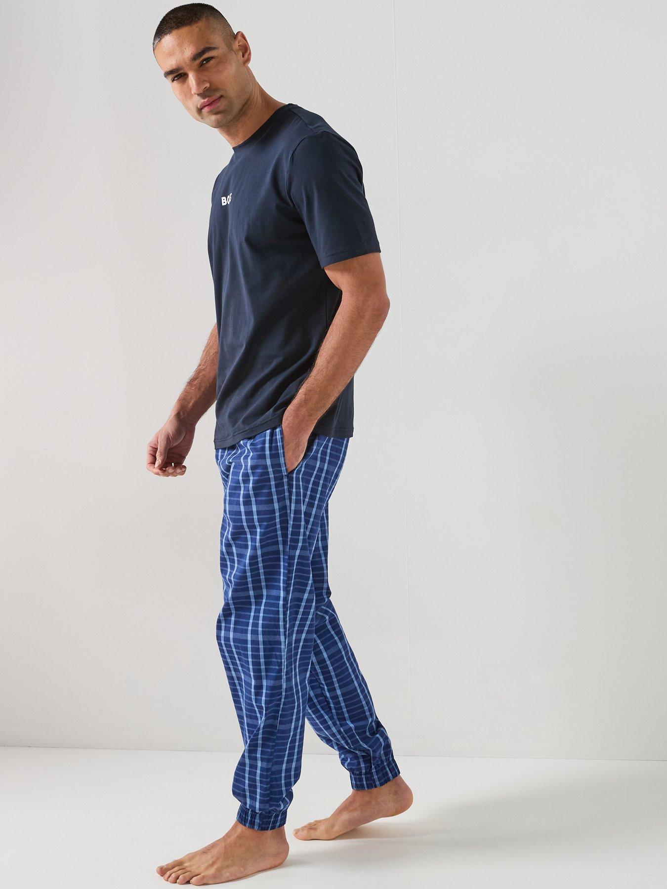 Image 3 of 6 of BOSS Easy Long Set Pyjama Gift Set - Blue