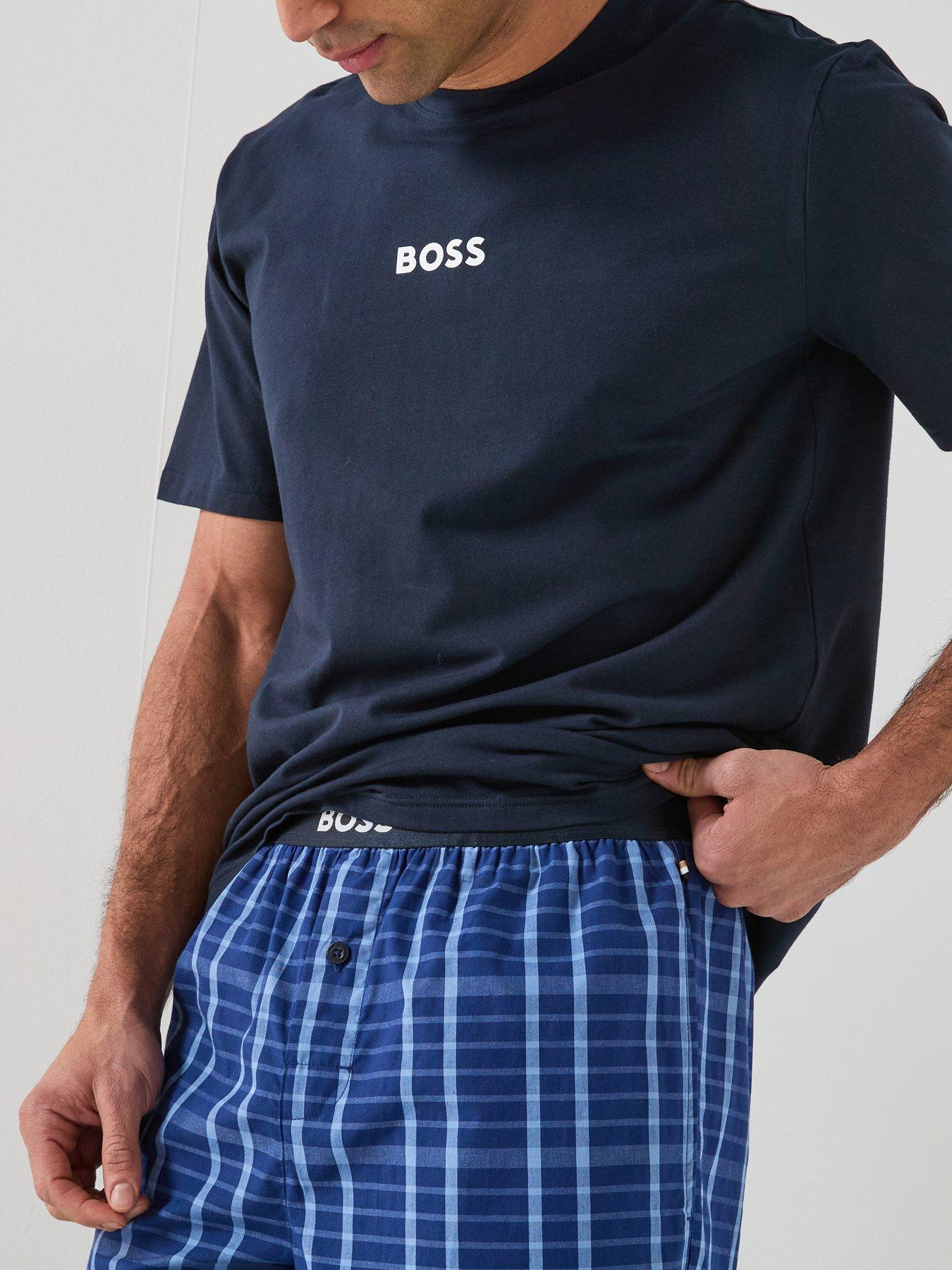 Image 6 of 6 of BOSS Easy Long Set Pyjama Gift Set - Blue