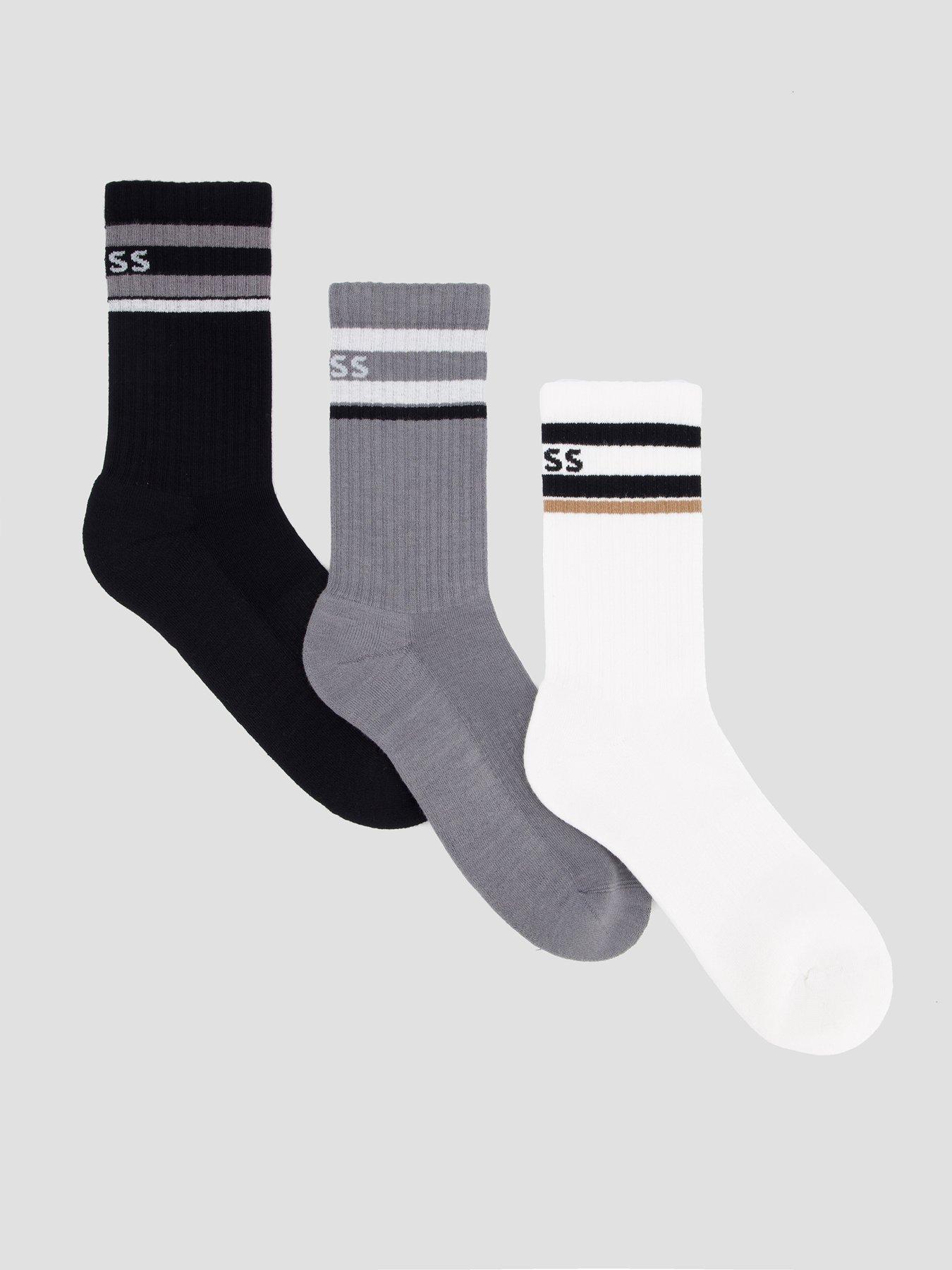 BOSS Bodywear Sport 3 Pack Crew Socks - Assorted