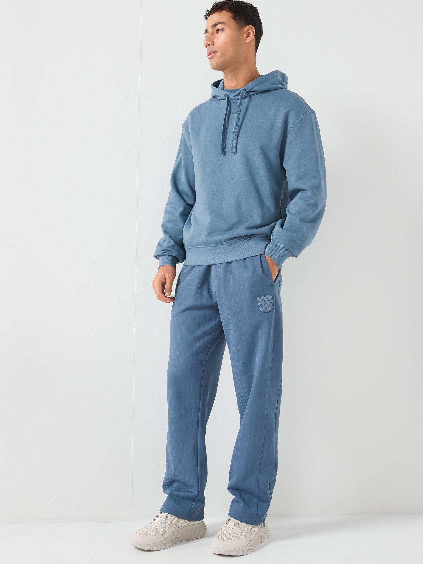 Image 5 of 5 of HUGO Dapo Relaxed Fit Overhead Hoodie - Blue