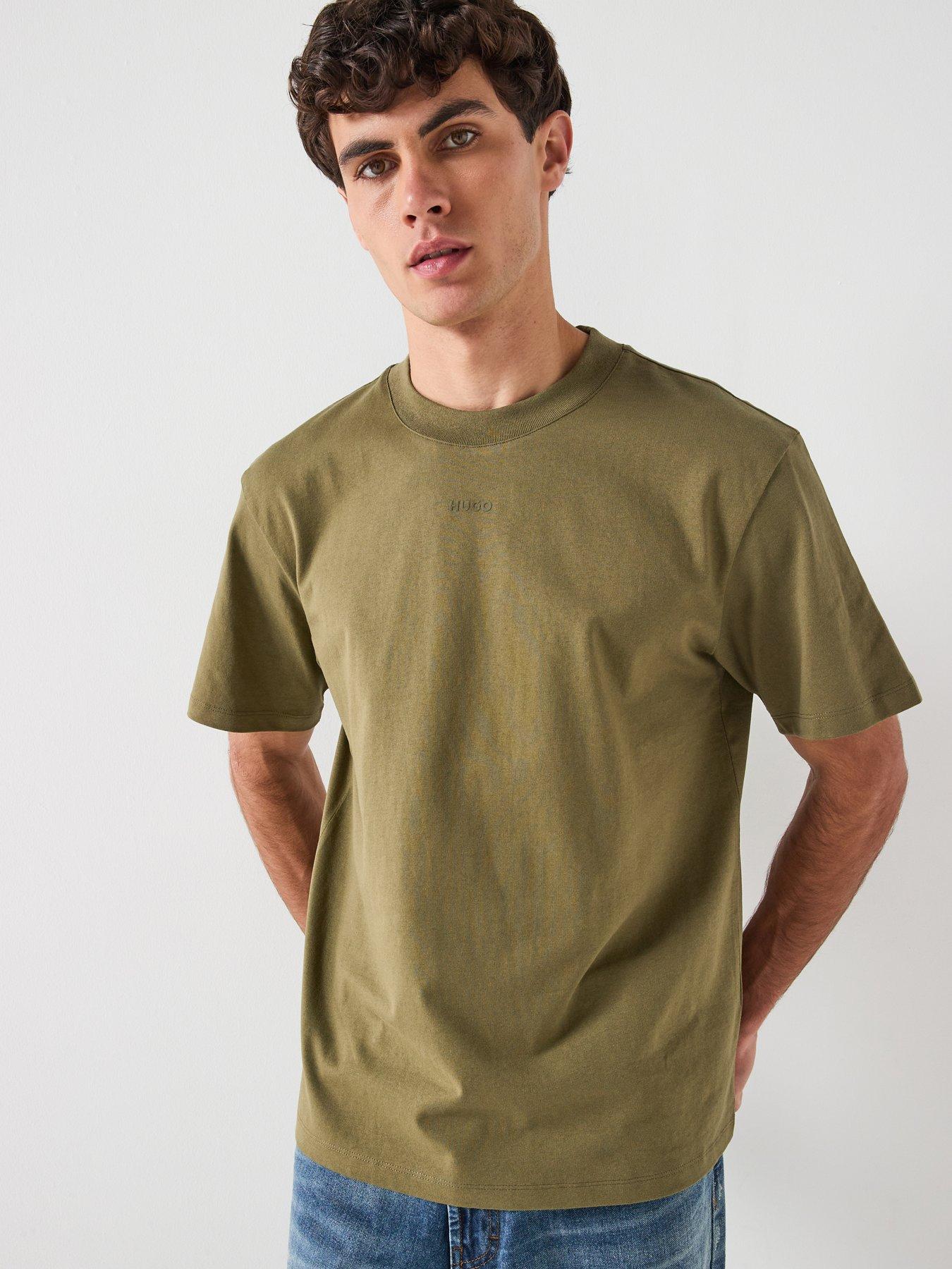 hugo-dapolino-centre-logo-relaxed-fit-t-shirt-green