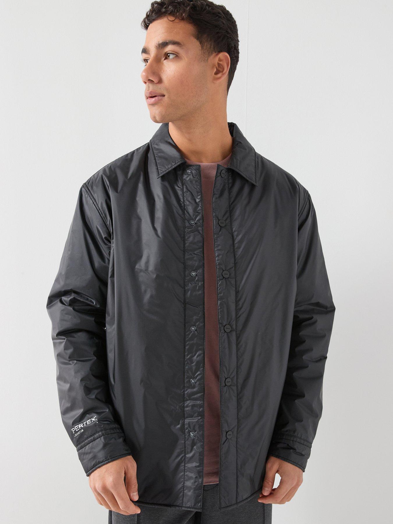 Image 1 of 6 of HUGO Evinuz Pertex Padded Coach Jacket - Black