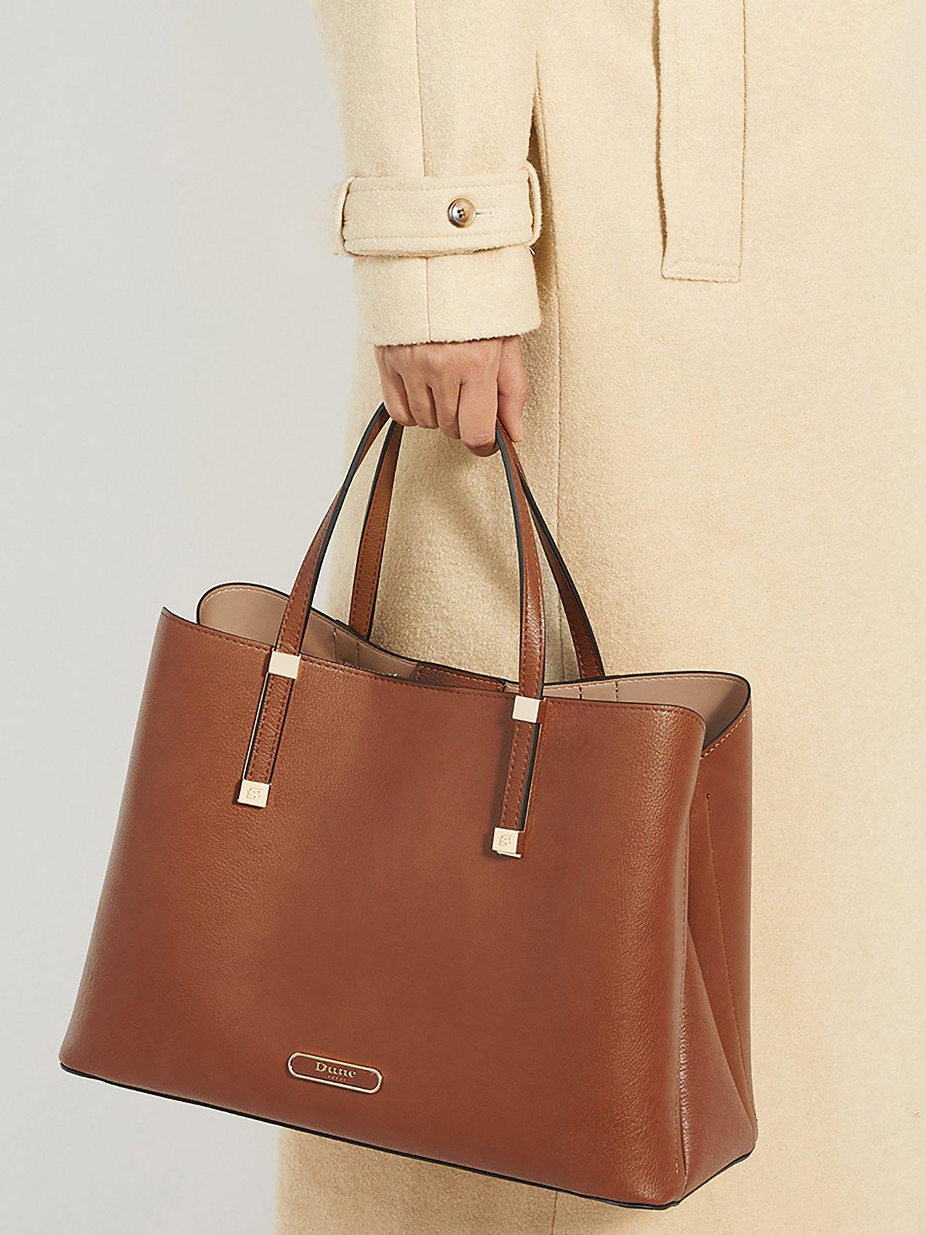 undefined Dorry Branded Hardware Tote Bag - Tan