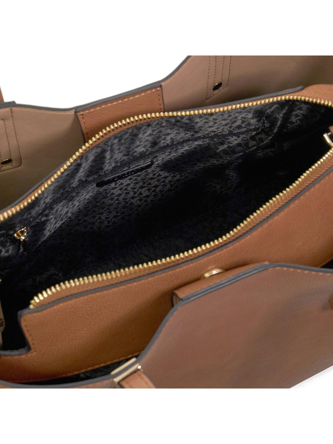 Image 5 of 5 of Dune London Dorry Branded Hardware Tote Bag - Tan