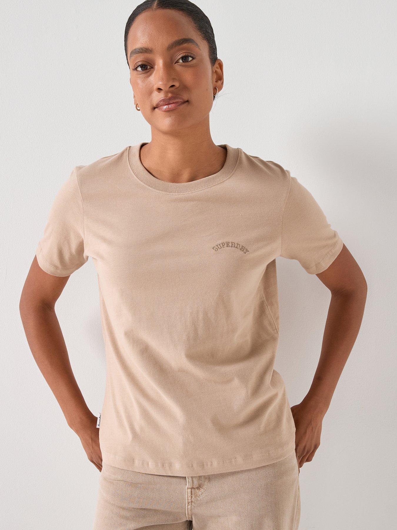 Superdry Essential Logo Embroidered Tee - Grey