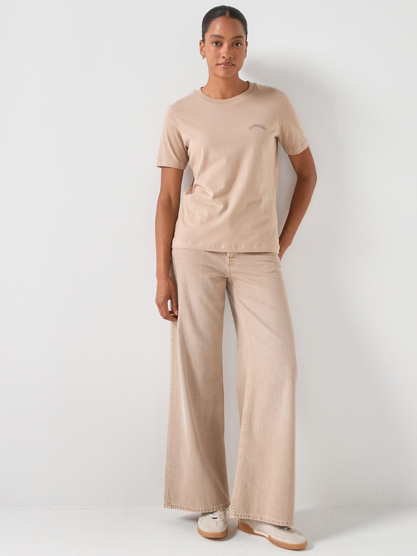  image of superdry-essential-logo-embroidered-tee-grey