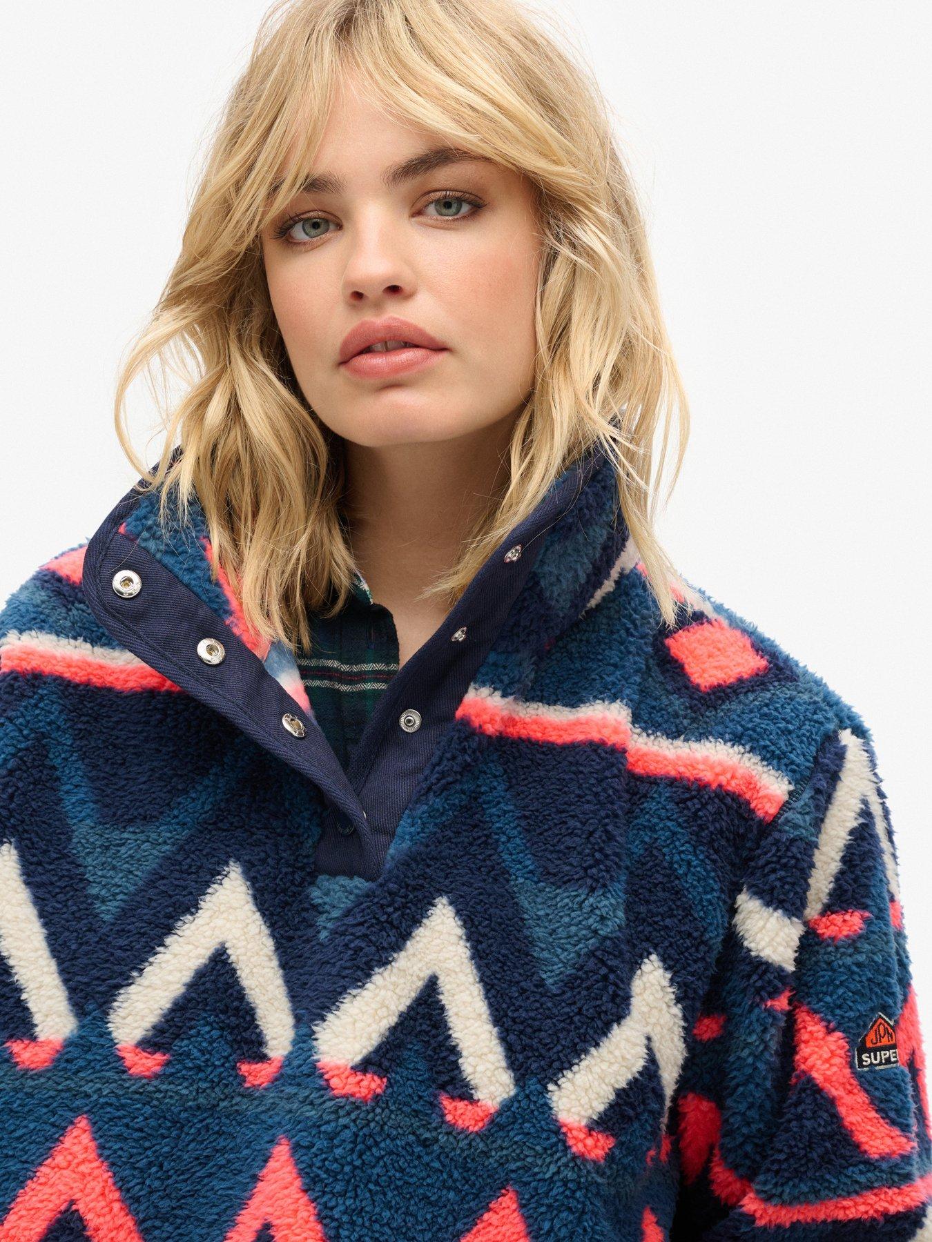  image of superdry-super-soft-printed-henley-crew-neck-sweater-navy