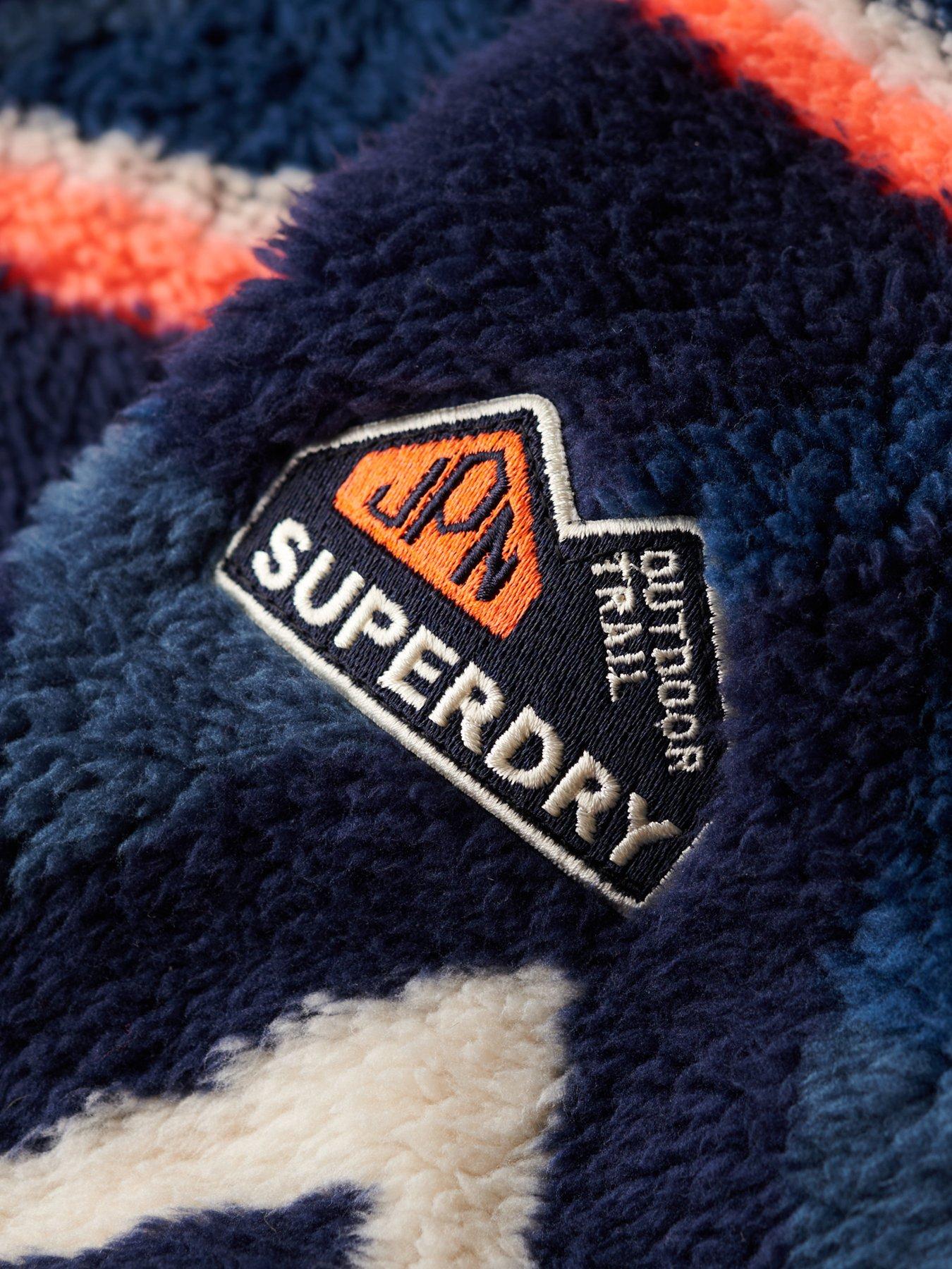  image of superdry-super-soft-printed-henley-crew-neck-sweater-navy