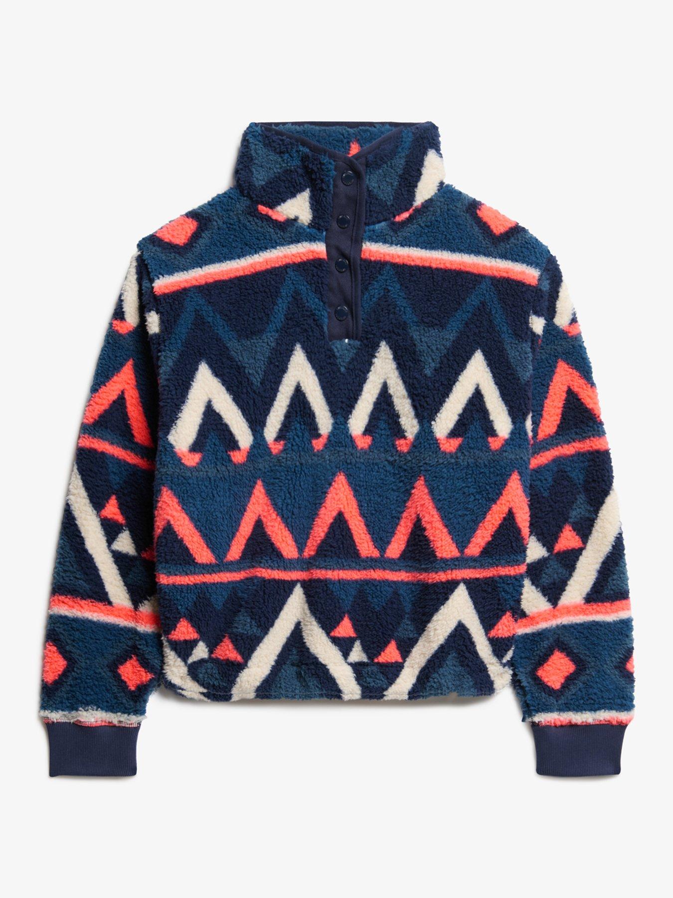  image of superdry-super-soft-printed-henley-crew-neck-sweater-navy