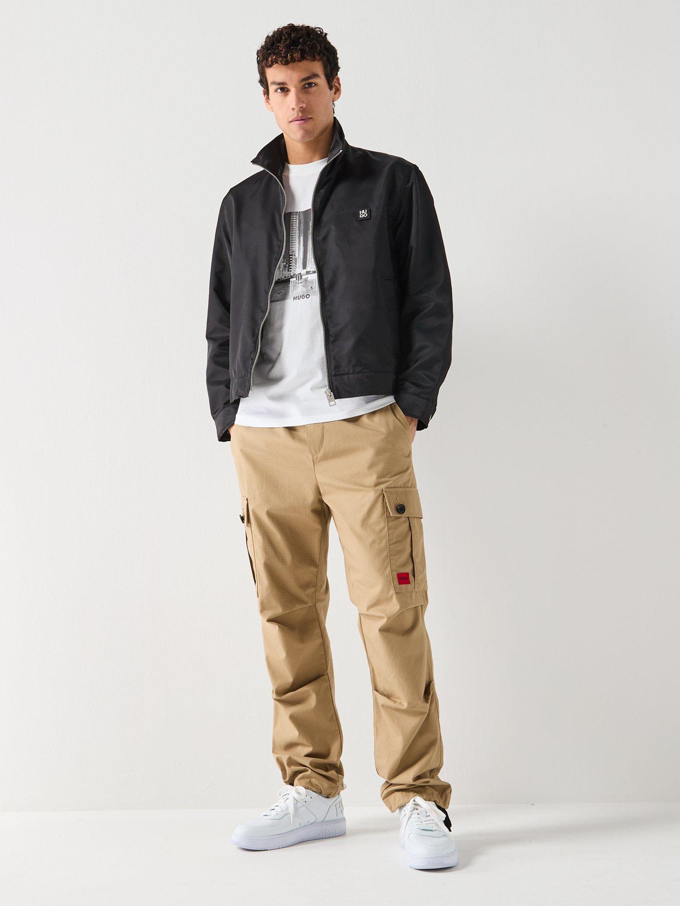 Image 3 of 6 of HUGO Bapono2611 Zip Through Harrington Jacket - Black