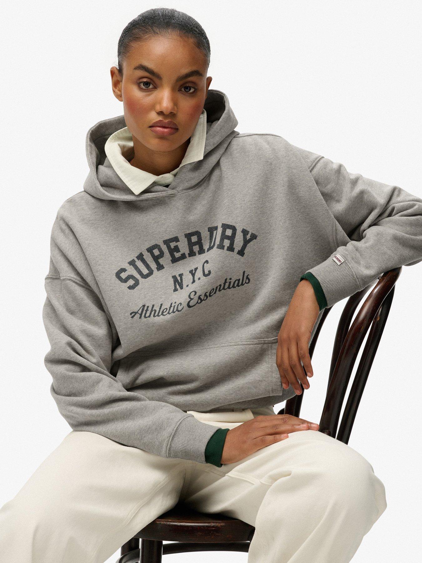 stillFront image of superdry-athletic-essentials-relax-hoodie-grey