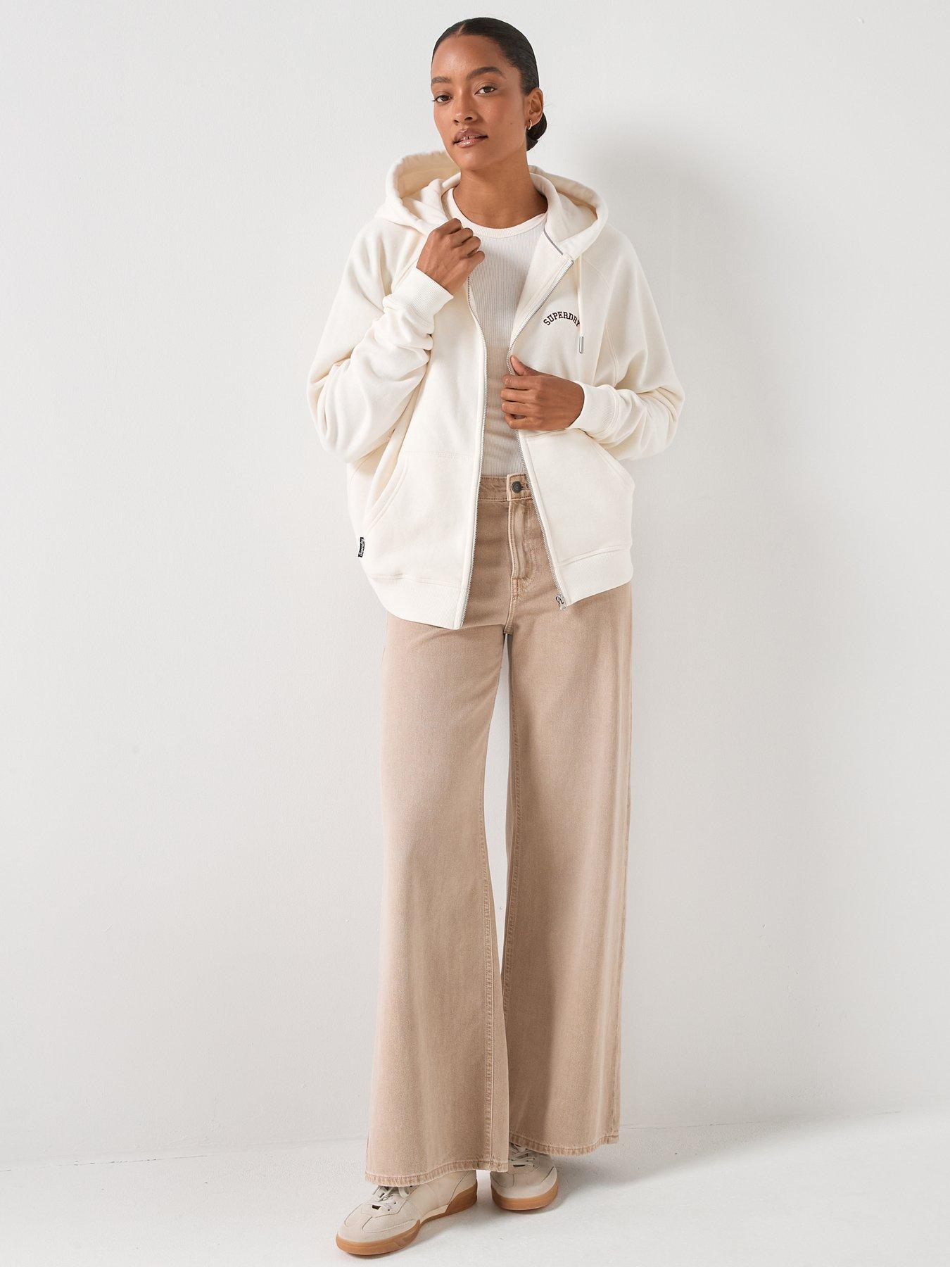  image of superdry-essential-logo-design-hoodie-white