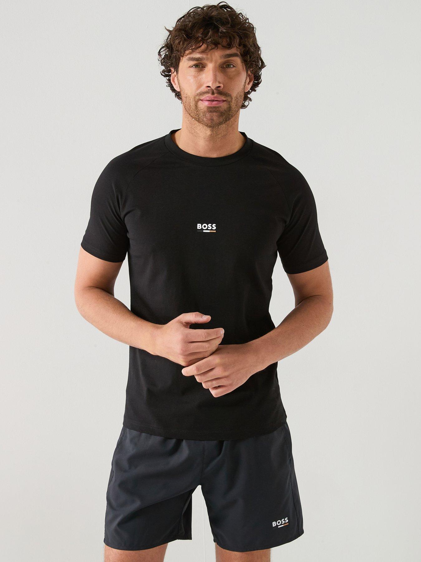 BOSS Bodywear Rn Slim Fit Stripe T-Shirt - Black