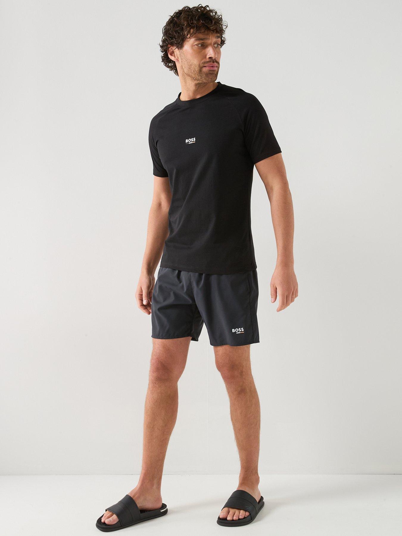 Image 3 of 5 of BOSS Bodywear&nbsp;Slim Fit Logo T-Shirt - Black