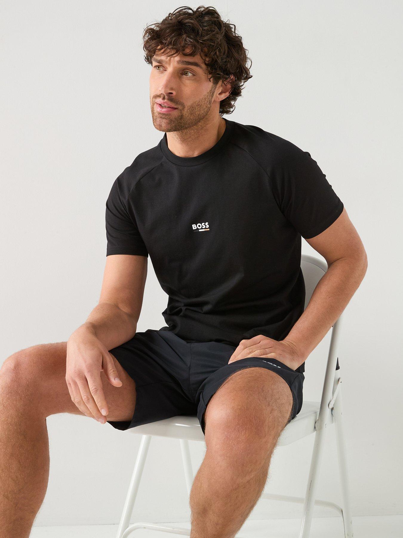 Image 4 of 5 of BOSS Bodywear&nbsp;Slim Fit Logo T-Shirt - Black