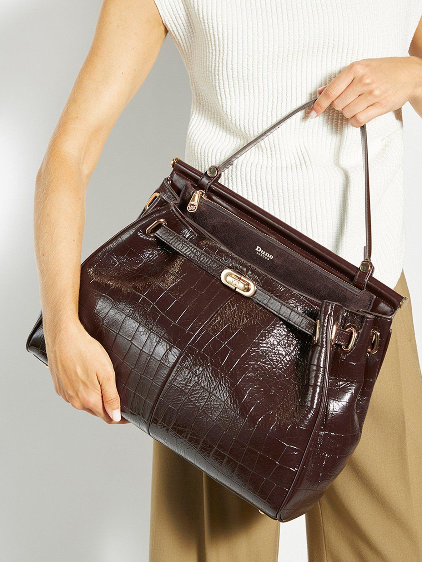 Dune London Dynamic Leather Bag - Khaki