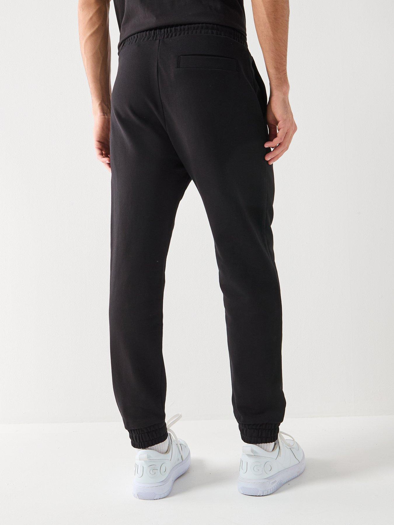  image of hugo-danopan-gradient-badge-logo-joggers-black