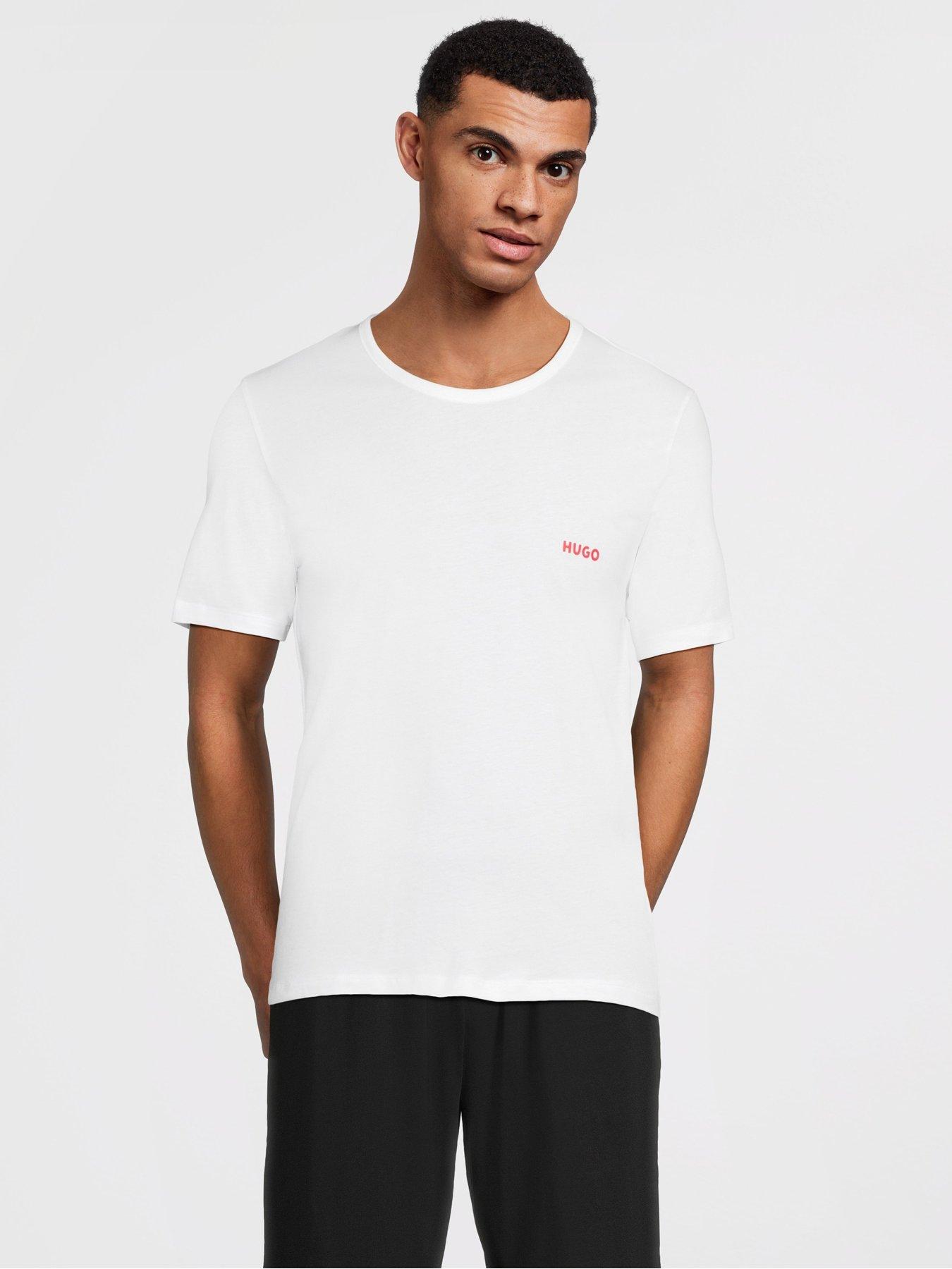 Image 2 of 6 of HUGO Bodywear Triplet 3 Pack Loungewear T-Shirts - Assorted