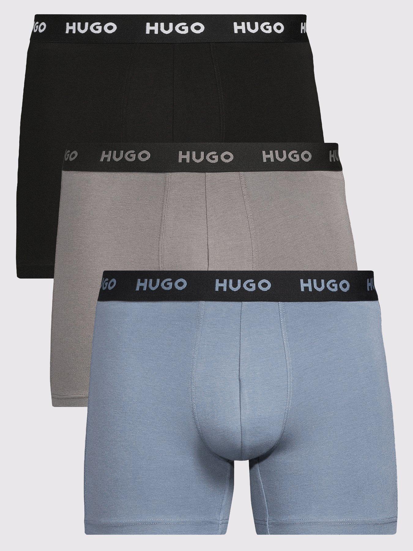 HUGO Bodywear 3 Pack Triplet Metalic Waistband Boxer - Assorted