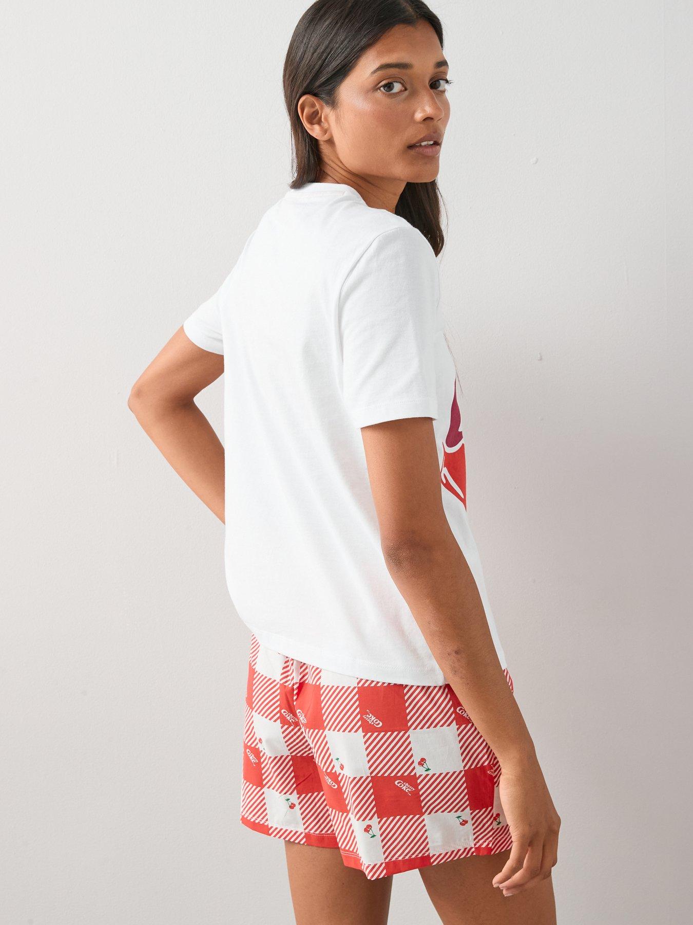 Image 2 of 7 of The Very Collection Cherry Coke Shortie Set - Multi