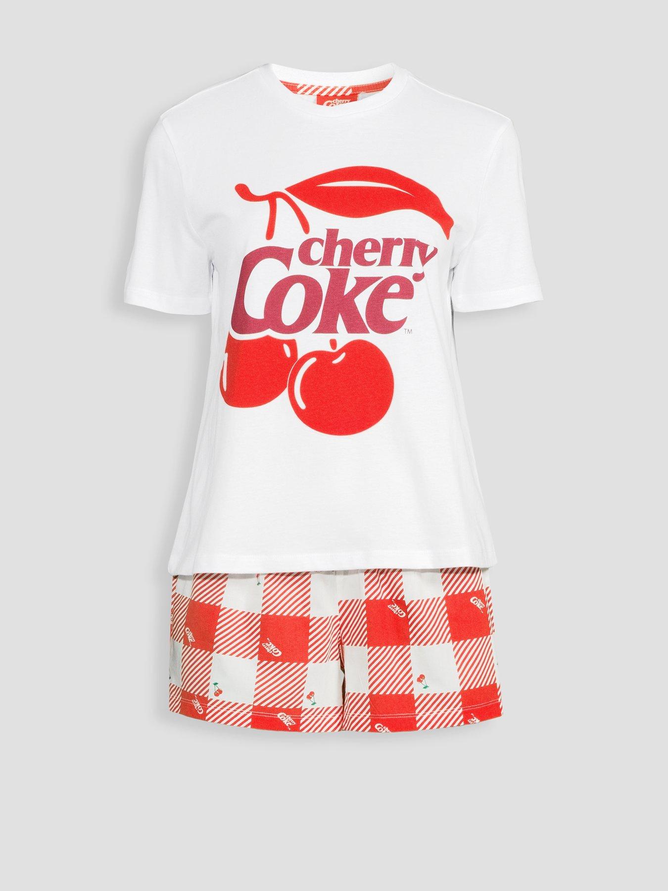 Image 7 of 7 of The Very Collection Cherry Coke Shortie Set - Multi