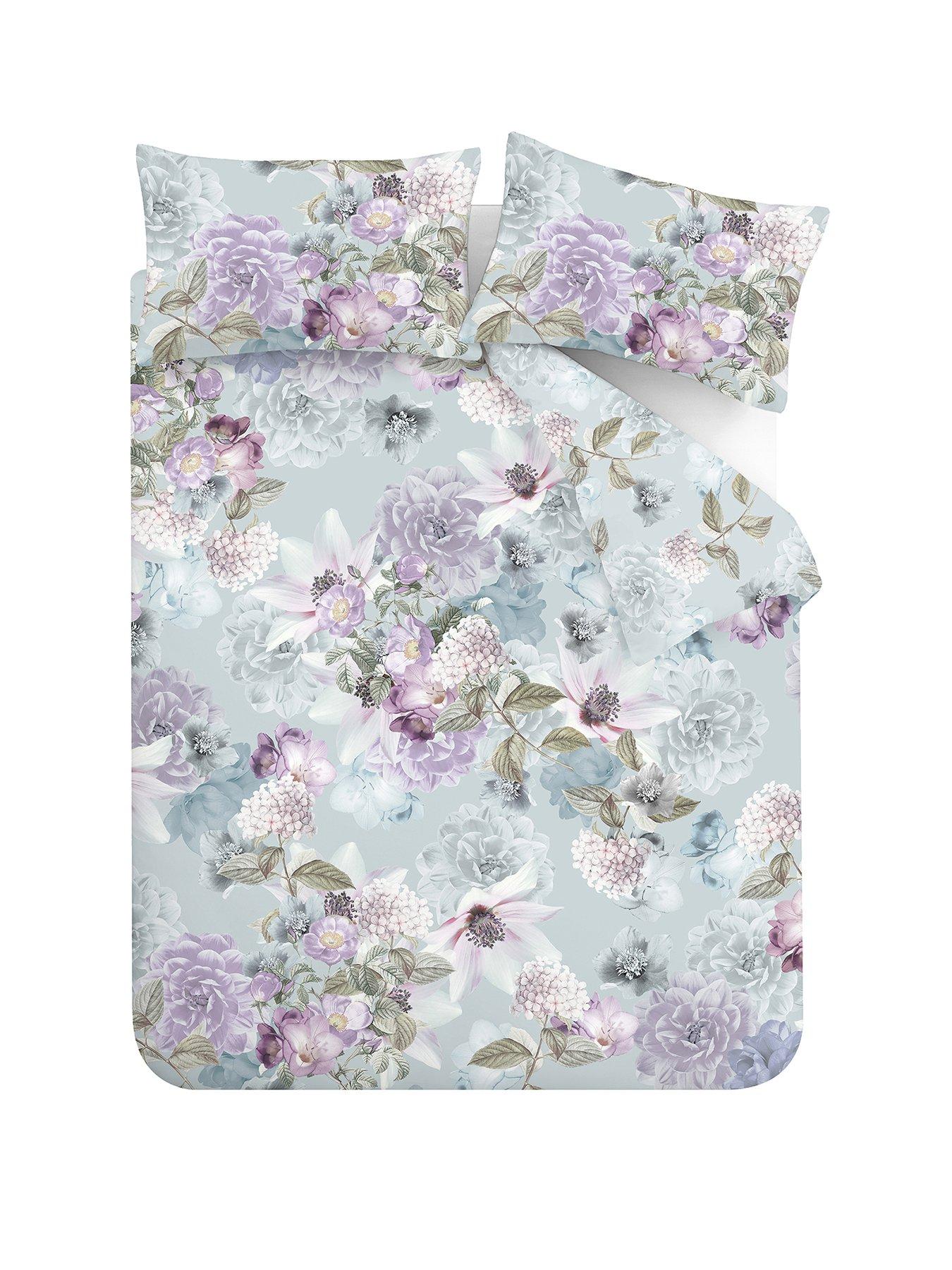 Image 2 of 6 of RHS X Catherine Lansfield Floral Serenity Duvet Set
