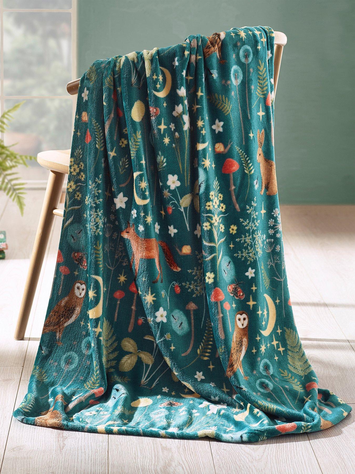 Catherine Lansfield Enchanted Twilight Animals Throw